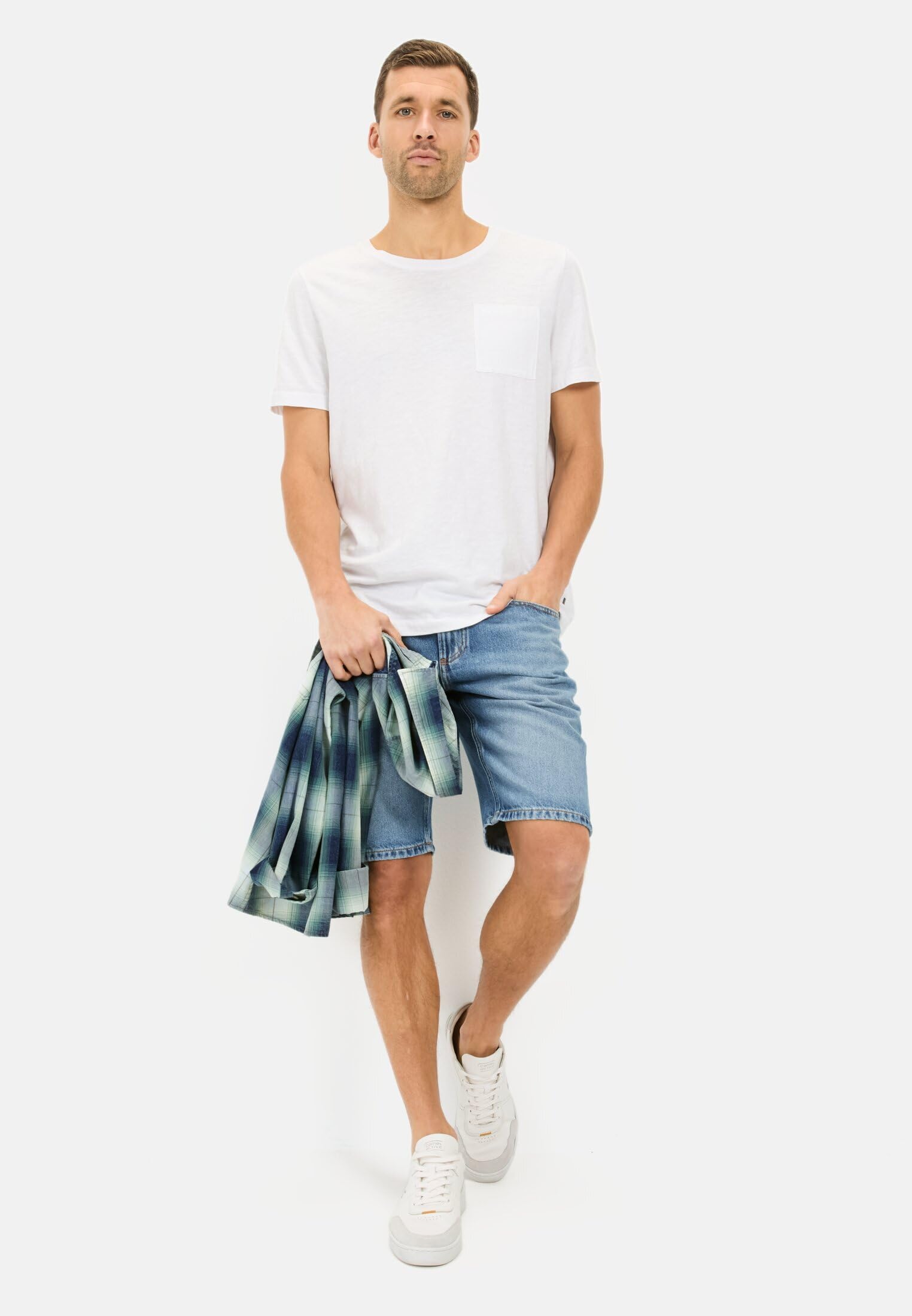 camel active Herren 5-Pocket Denim Shorts aus Baumwolle