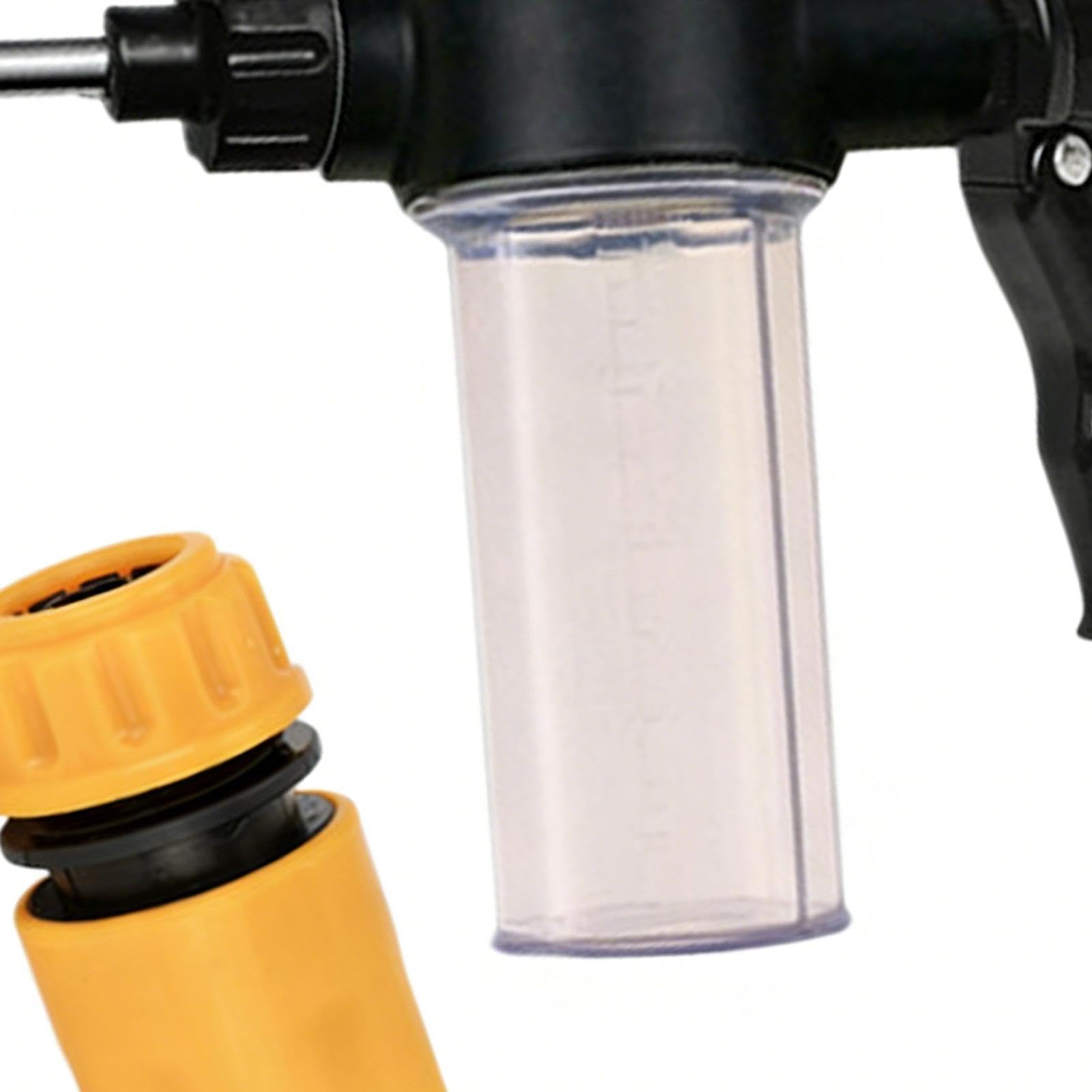 Pulverizador de espuma para lavado de autos, herramienta de limpieza de lavadora de tres modos de pulverización, pulverizador de espuma de alta presión para manguera de jardín, para lavar plantas de