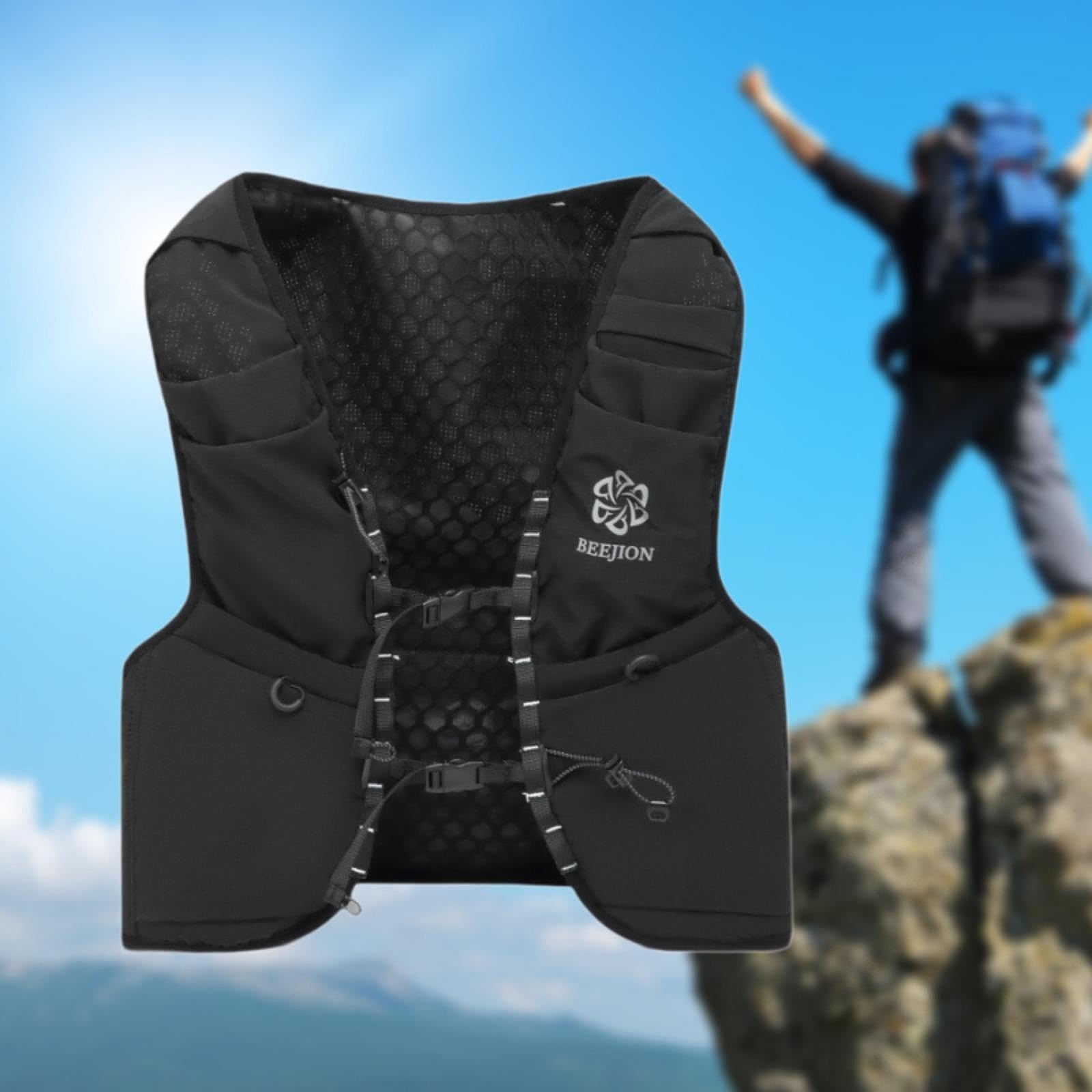 Laufweste Im Rucksackstil für Damen Und Herren, wasserdichte Weste Zum Wandern, Klettern Und Rennradfahren.