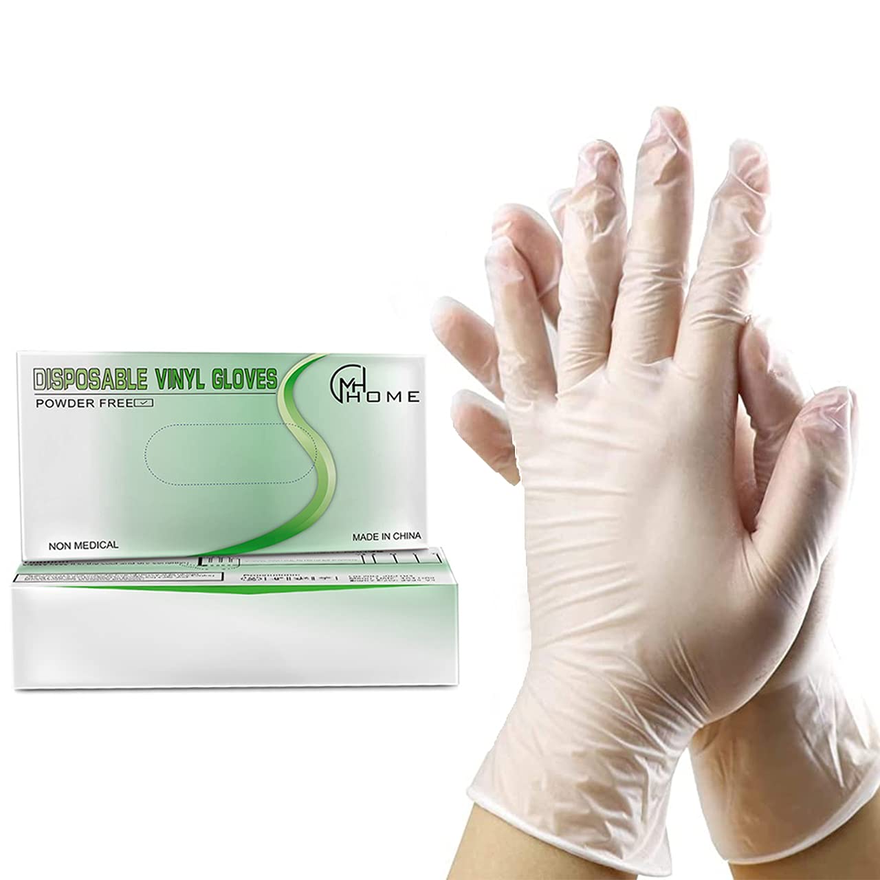 Buy MH Home Clear Vinyl MultiPurpose Disposable Gloves Latex Powder Free Use For Food