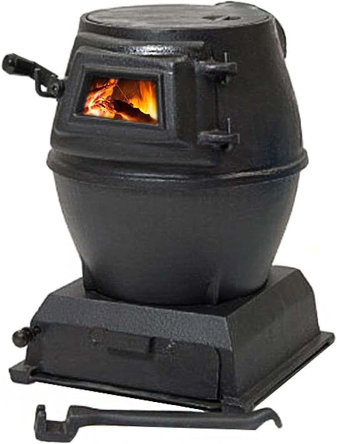 JYJYES Camping Stove Cast Iron Lite Wood Burner Stove Portable Mini