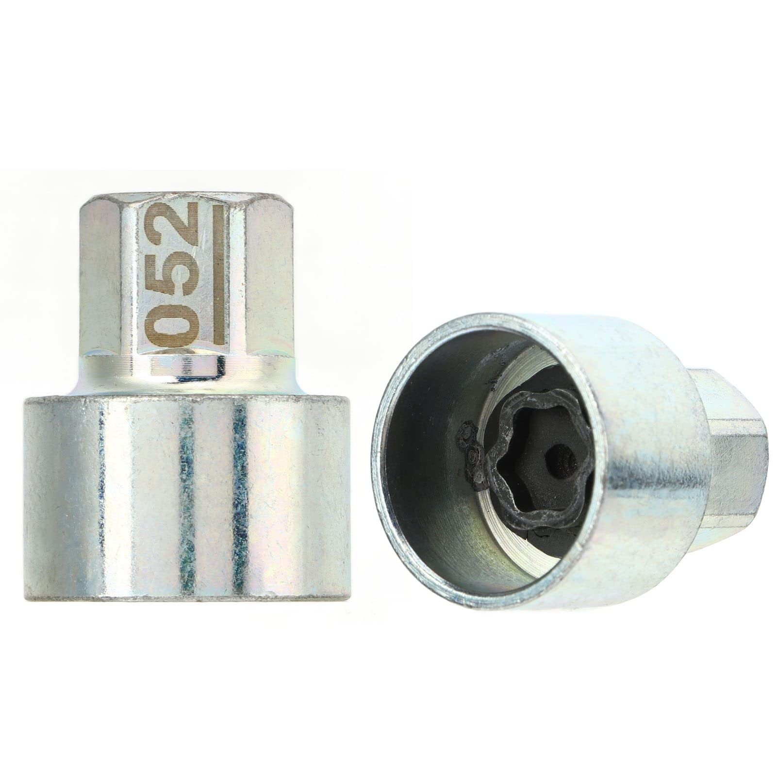 Aramox Chiave di Serratura a Ruota Antifurto Presa Lugnut Sostituzione Sostituzione per Rimozione Dado di Emergenza per 1 3 5 6 Serie 7 X1 X2 X3 X4 X5 X6 Z4 (052)