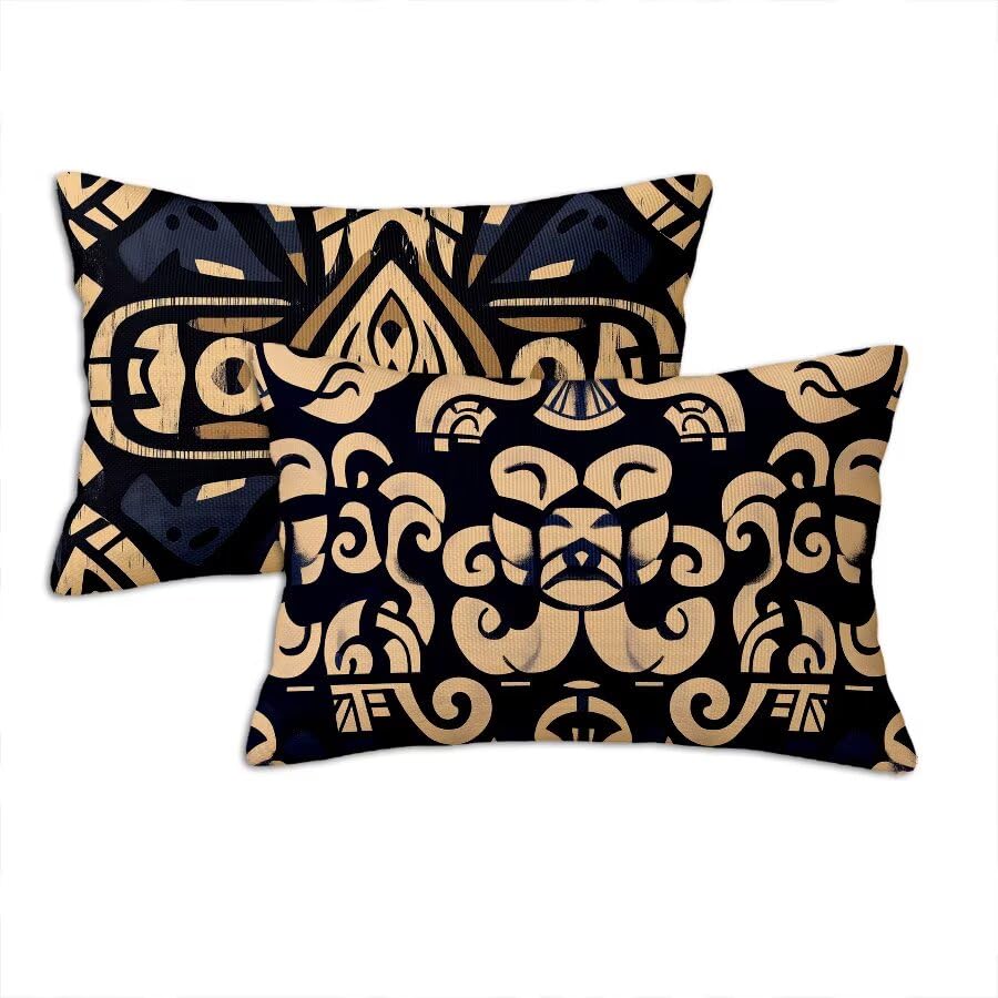 Housse de coussin imperméable 50x70cm taie oreiller canapé extérieur