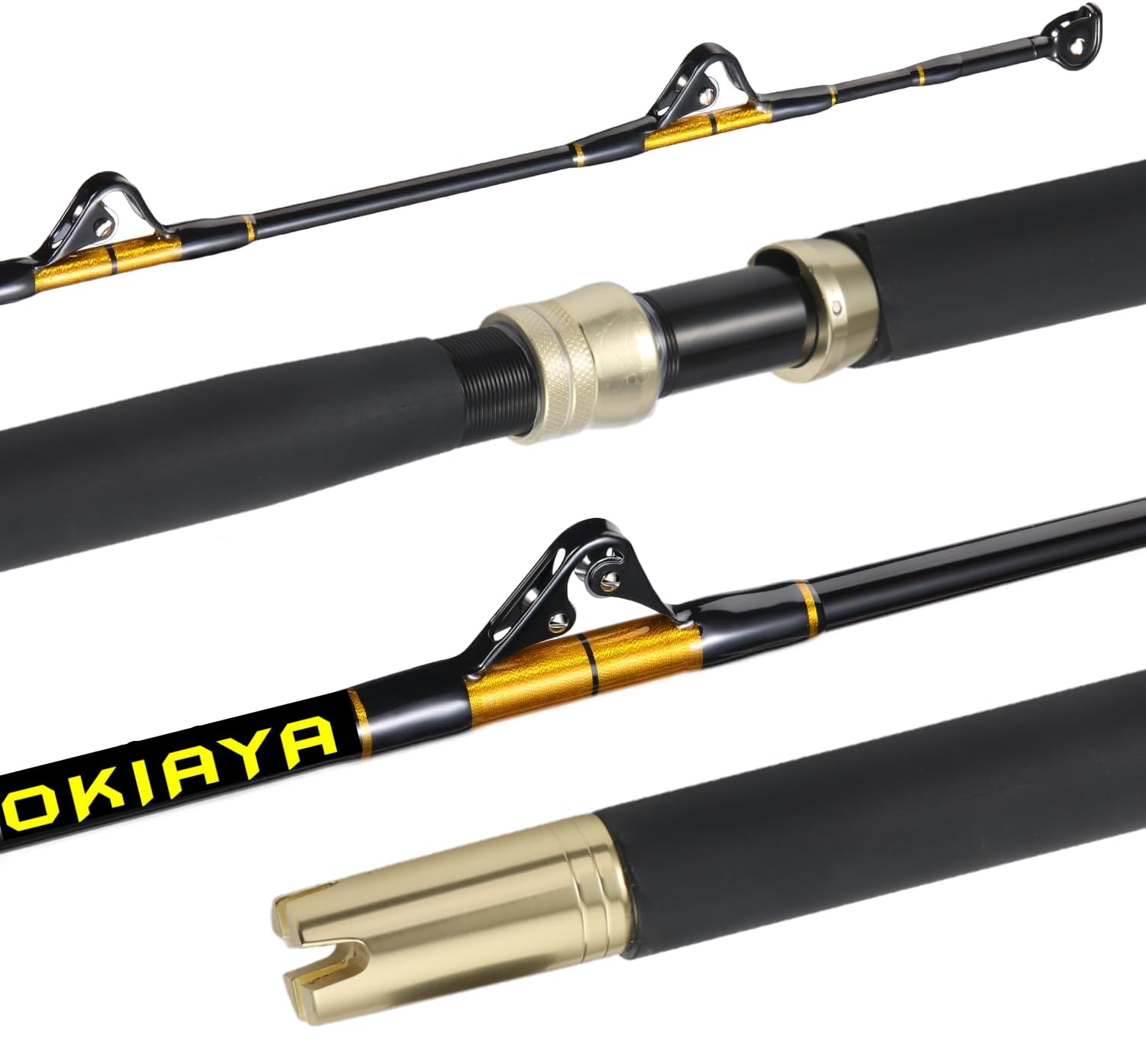 OKIAYA COMPOSIT 160-200LB The Big Nasty Saltwater Big Game Roller Rod