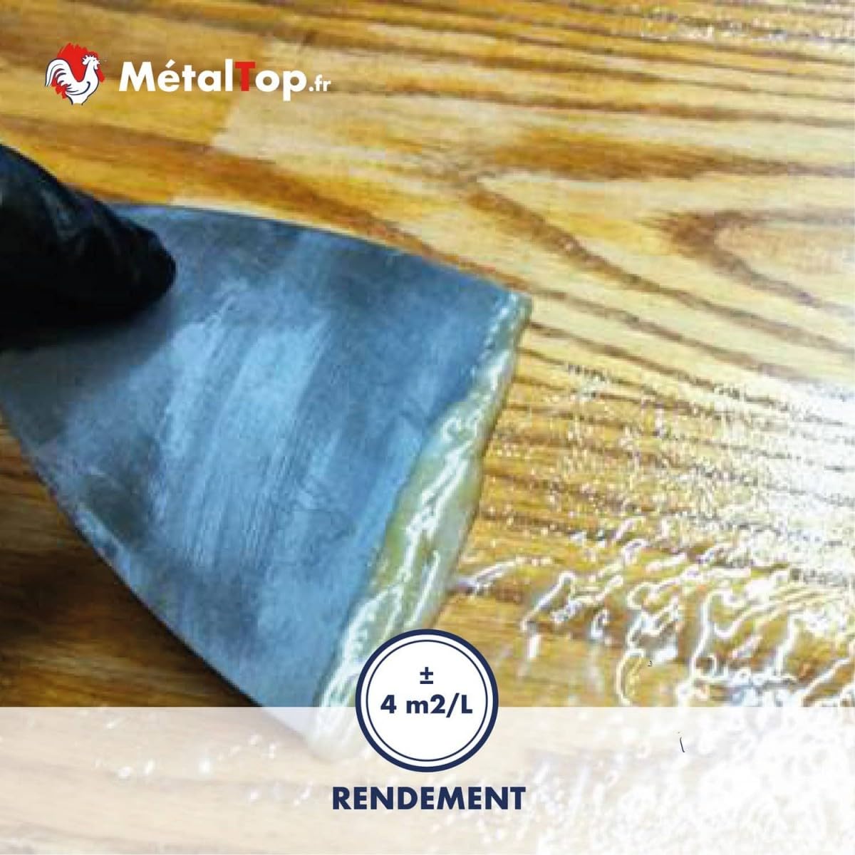 Metaltop - Decapant Lasure - 1 L - Puissant et efficace sur portail, volet et façade pour un résultat optimal.