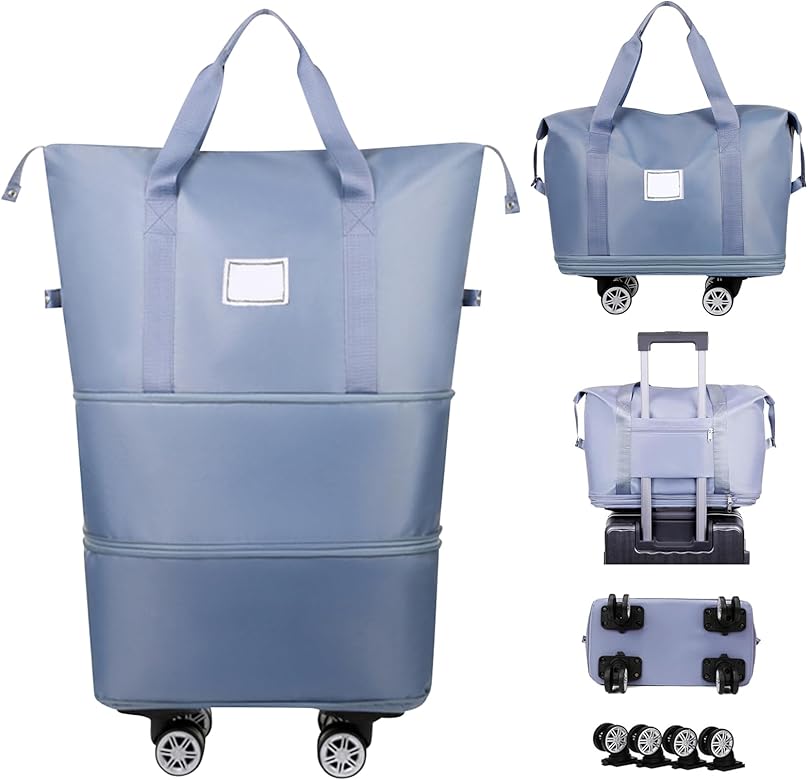 Reisetasche mit rollen zusammenfaltbar Clearance