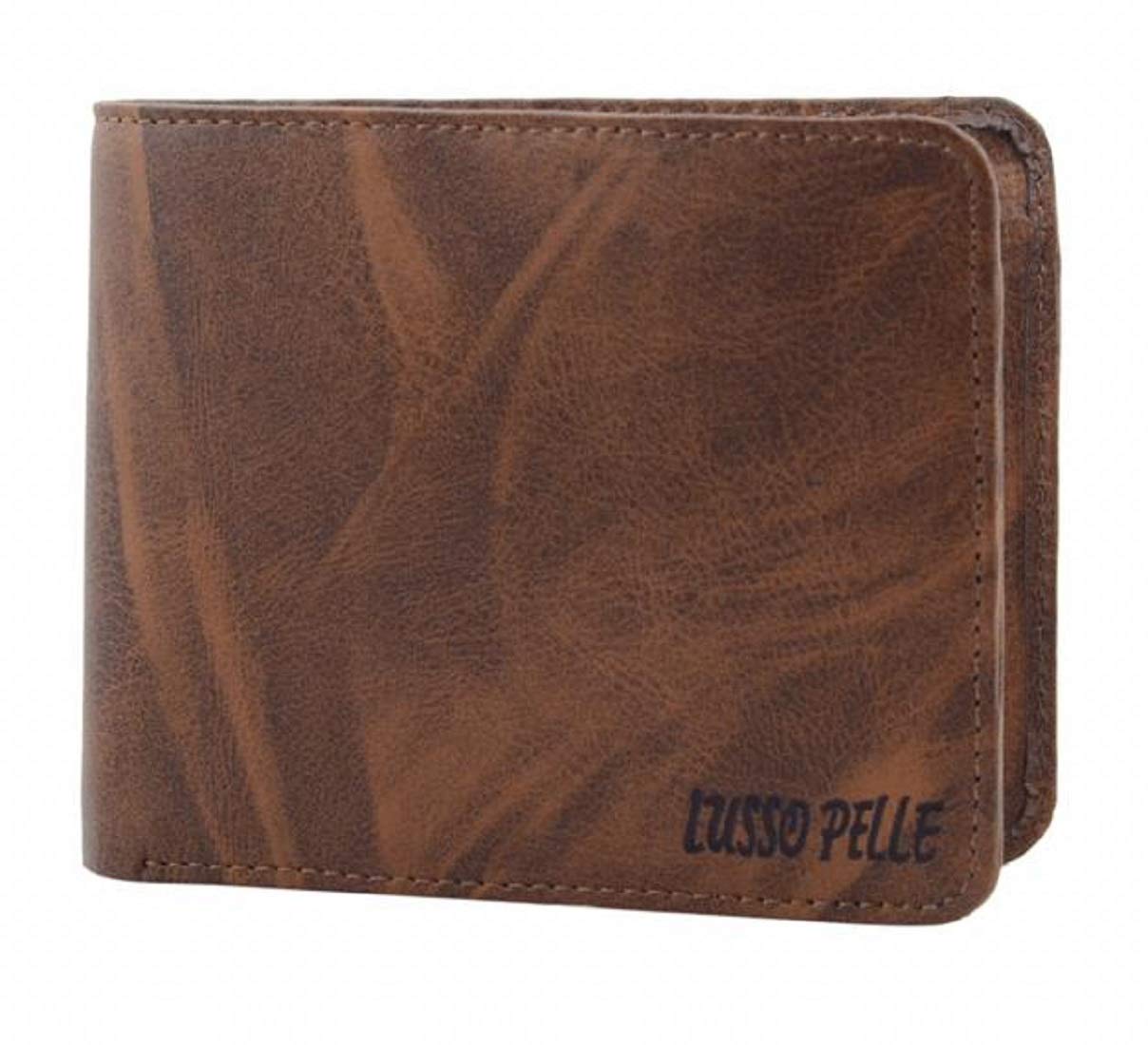 Lusso pelle Brown Color Leatherette Wallet for Men