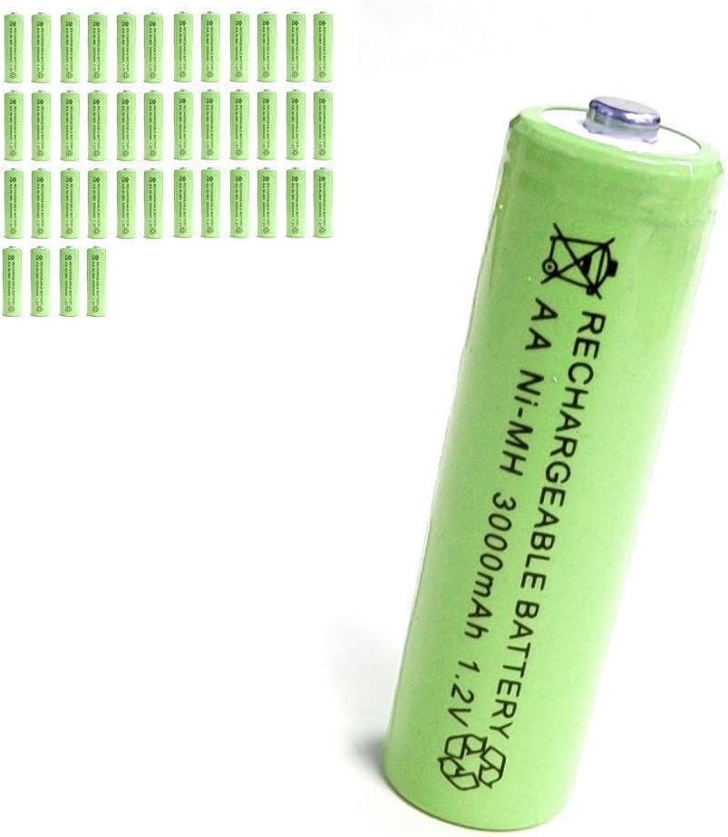 agreenforcecells 40 pcs AA 2A 3000mAh 1.2V NiMH