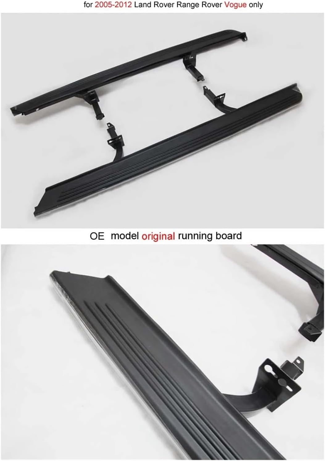 Auto Side Step Foot Bar Running Board Compatible For Land Rover Range Rover(Vogue) L322 2005-2012,with Mud Guard
