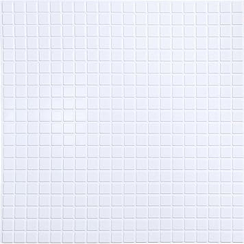 Dundee Deco GRAZPG7112-10 White Faux Mosaic PVC 3D Wall Panel, 3.1 ft X 1.6 ft 96cm X 48cm, Interior Design Wall Paneling Decor, 4.9 sq. ft. 0.46 sq. m Each, Pack of 10