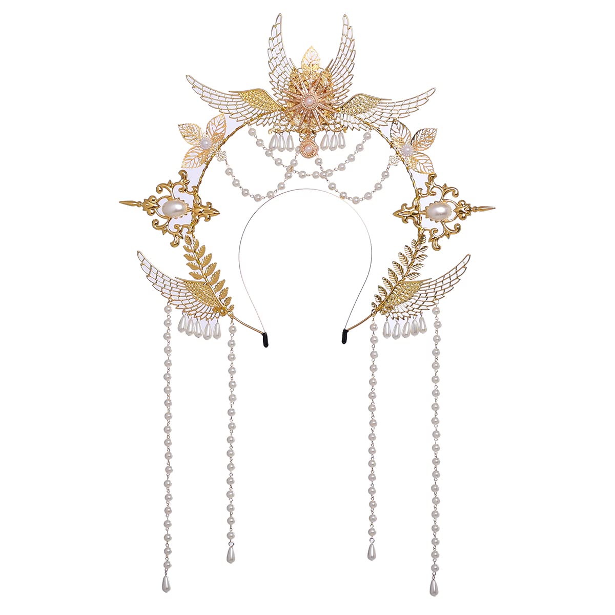 BLESSUME Halo Göttin Stirnband Damen Fasching Kostüm Accessoires