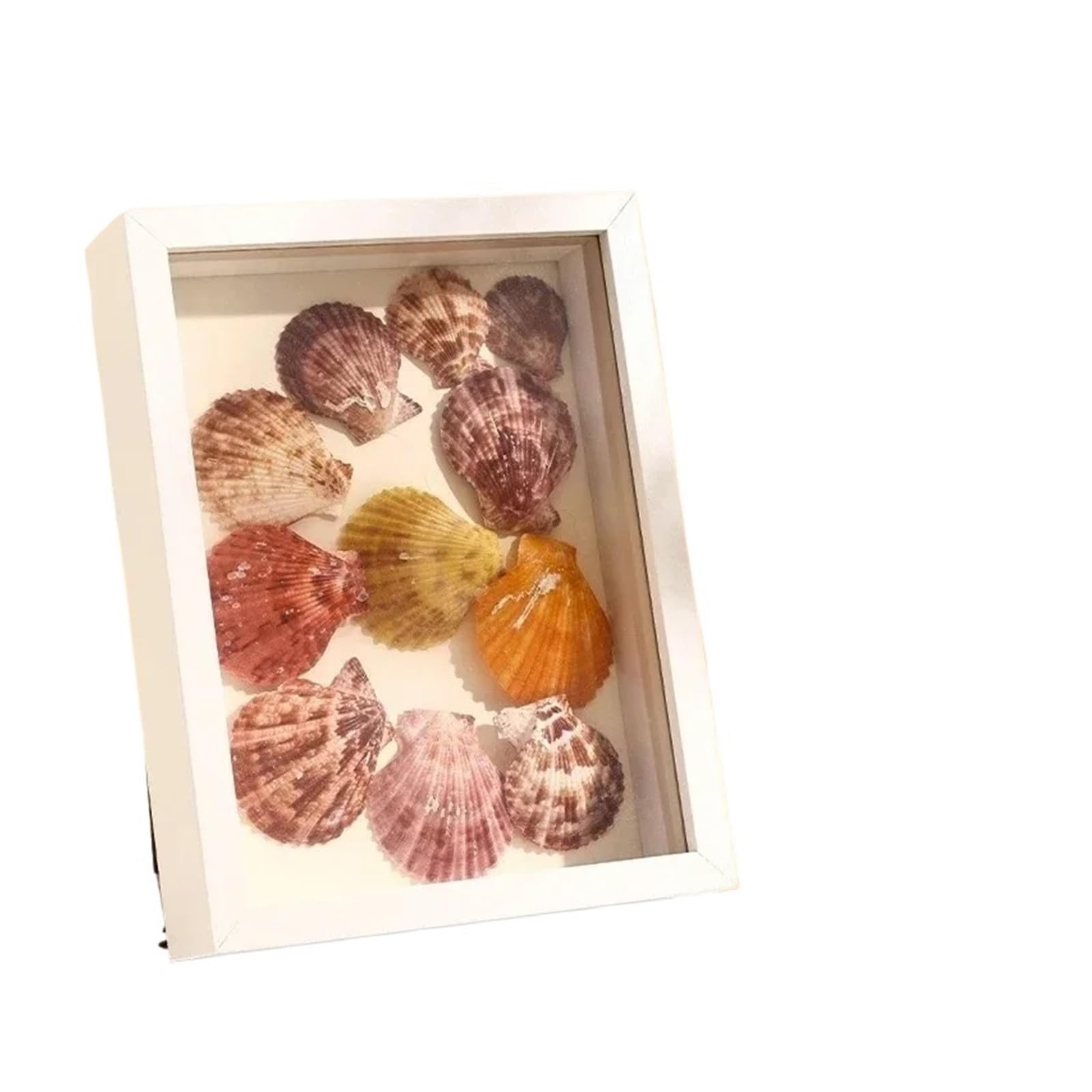 Shadowbox Frame, 3D Wooden Photo Box Frame Multicolor Multiple Sizes For Crafts, Photos, Specimens(White-depth-3cm,A4)
