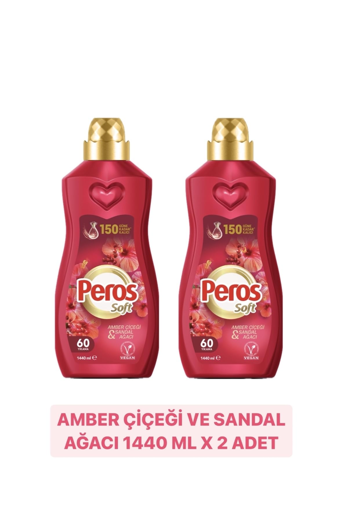 Peros 2Li-Konsantre Yumuşatıcı Amber Çiçeği & Sandal 1440 Ml X 2 Adet