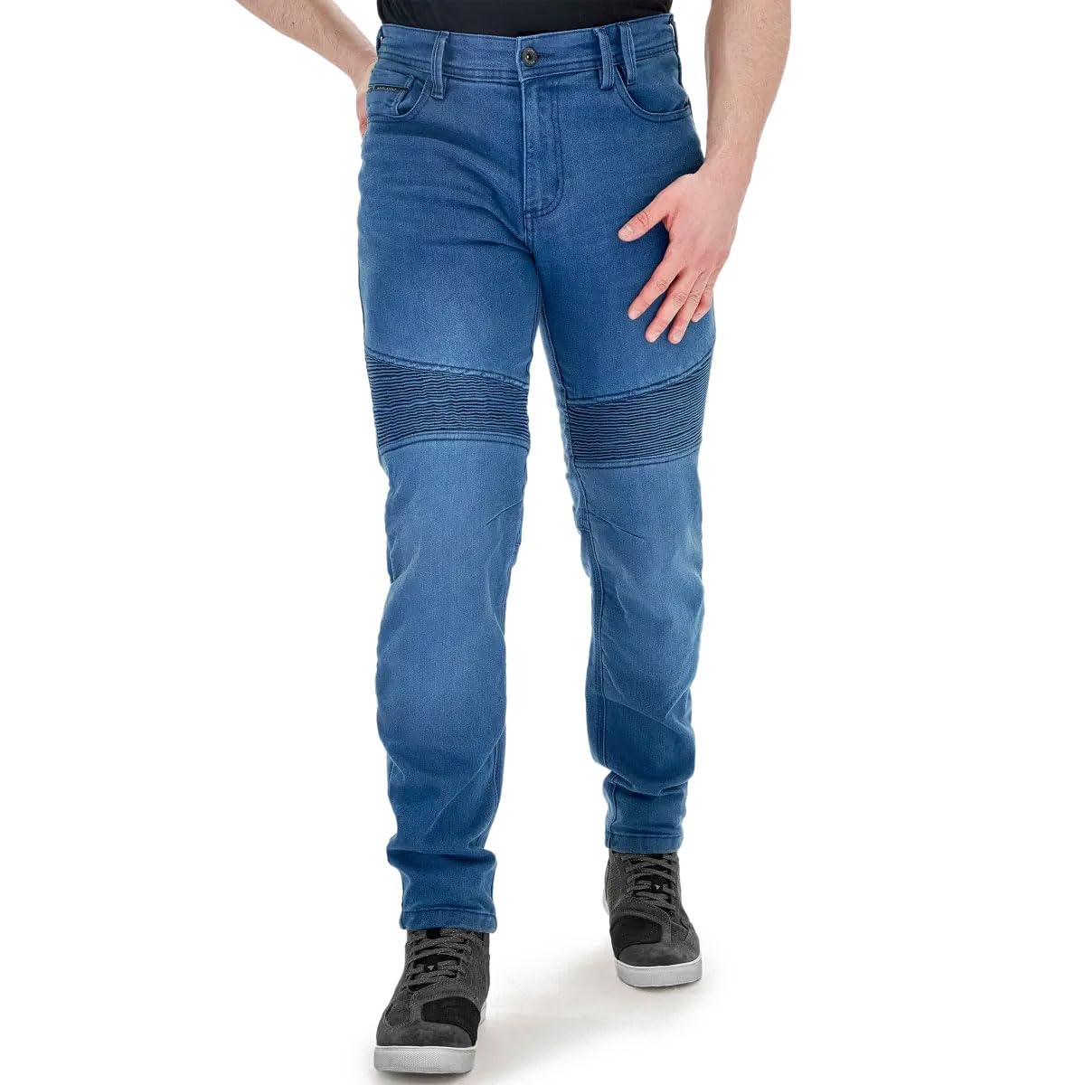 SHIMA Zenith Jeans Moto Hombre Mujer Protectores GFLEXX Homologado Ajustado Textile Vaqueros Urbano Pantalón Protección