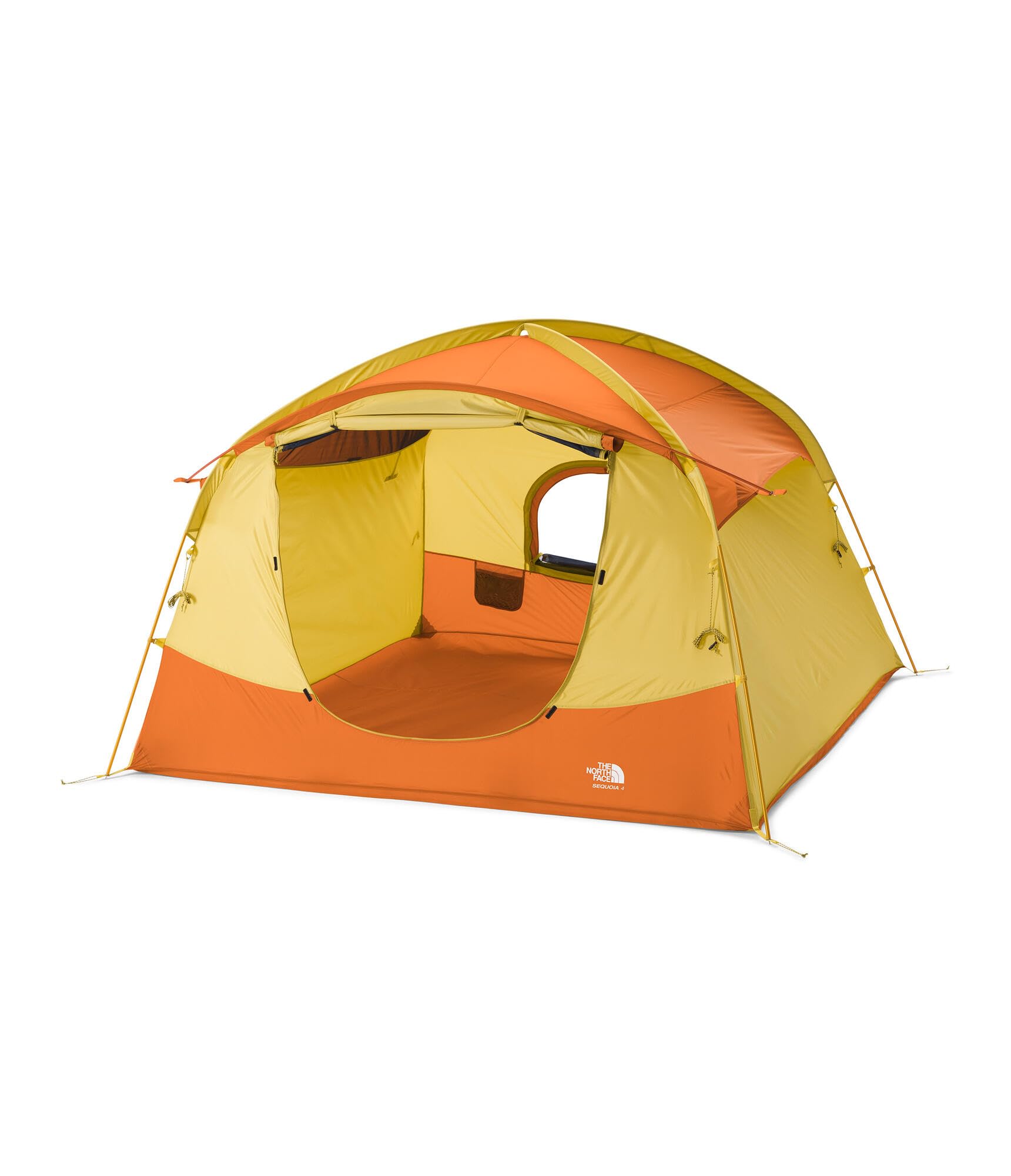 THE NORTH FACE Sequoia 4 WP 4-Person Camping Tent, YLW Silt, OSFA | Four-Person Waterproof Camping Tent, Spacious & Easy to Set Up, 2 Zipper Doors