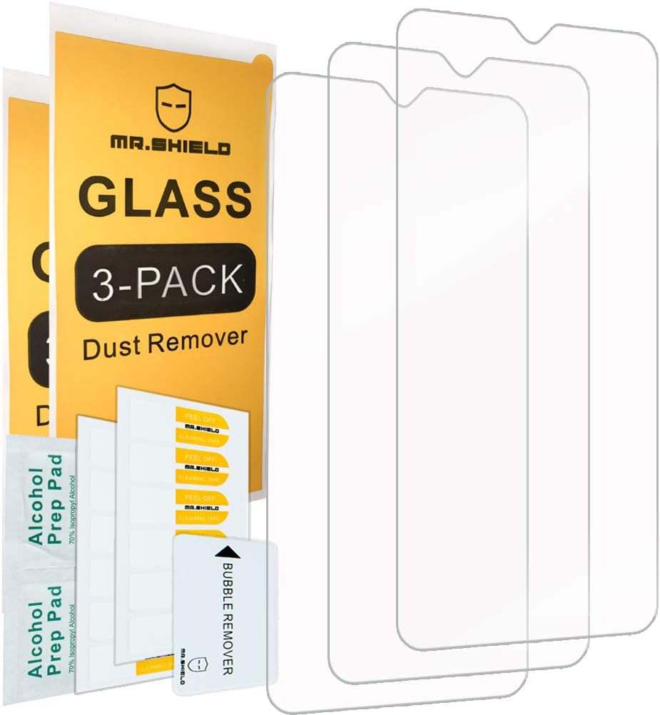 Mr.Shield [3-PACK] Designed For OnePlus 7 / OnePlus Seven [Tempered Glass] Screen Protector [Japan Glass With 9H Hardness] with Lifetime Replacement
