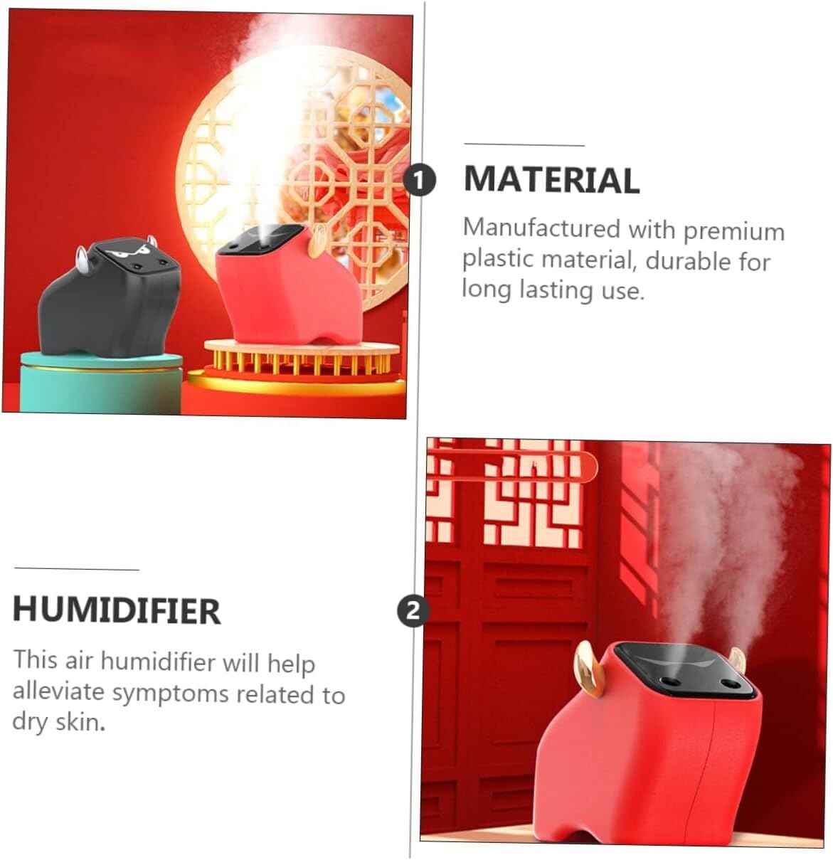 Difusor de aceite esencial, 1 unidad, humidificador, USB, práctico escritorio de aceite esencial for coche, humidificador portátil, purificador de aire duradero, aromaterapia, difusor de aire de plást