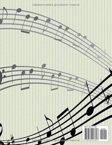 Notenheft: Notenheft,notenblatt leer,notenheft blanko,Dickes Notenbuch - 100 Seiten - hohe Qualität