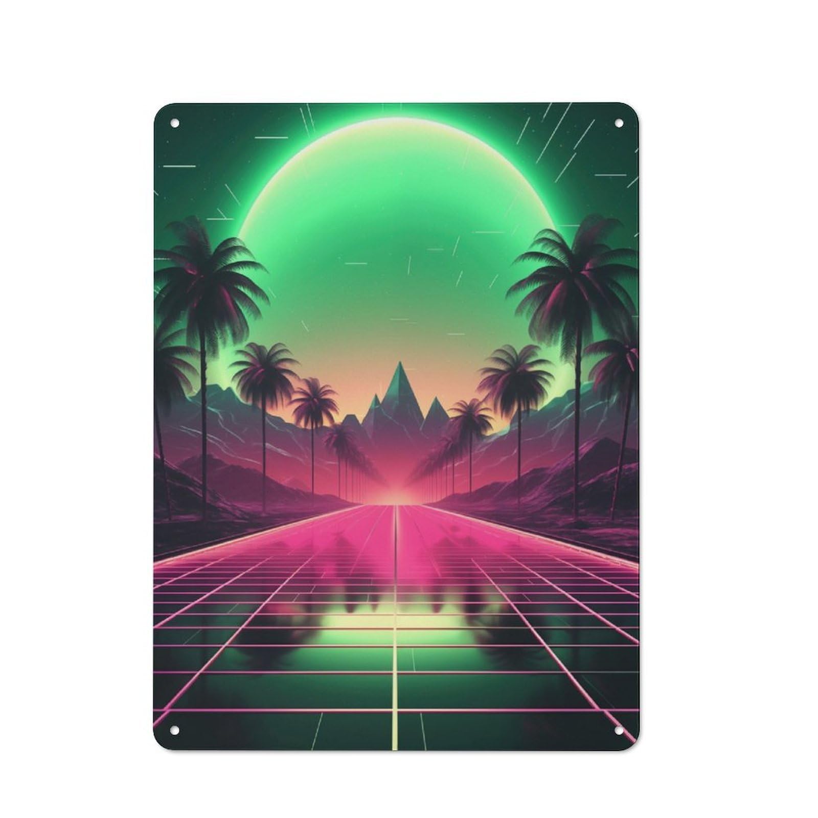 Junmoney Synthetic Nebula Metal Sign 40X30cm With For Workshop Wall, Retro Decor, For Garage, Workshop And Man Cave Decoration