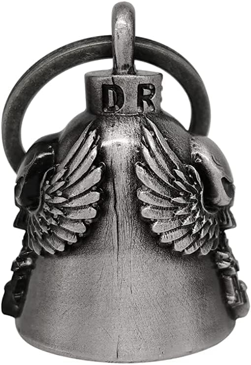 Motorcycle Bell for Biker Good Luck Riding Bells with Hanger - Image 2