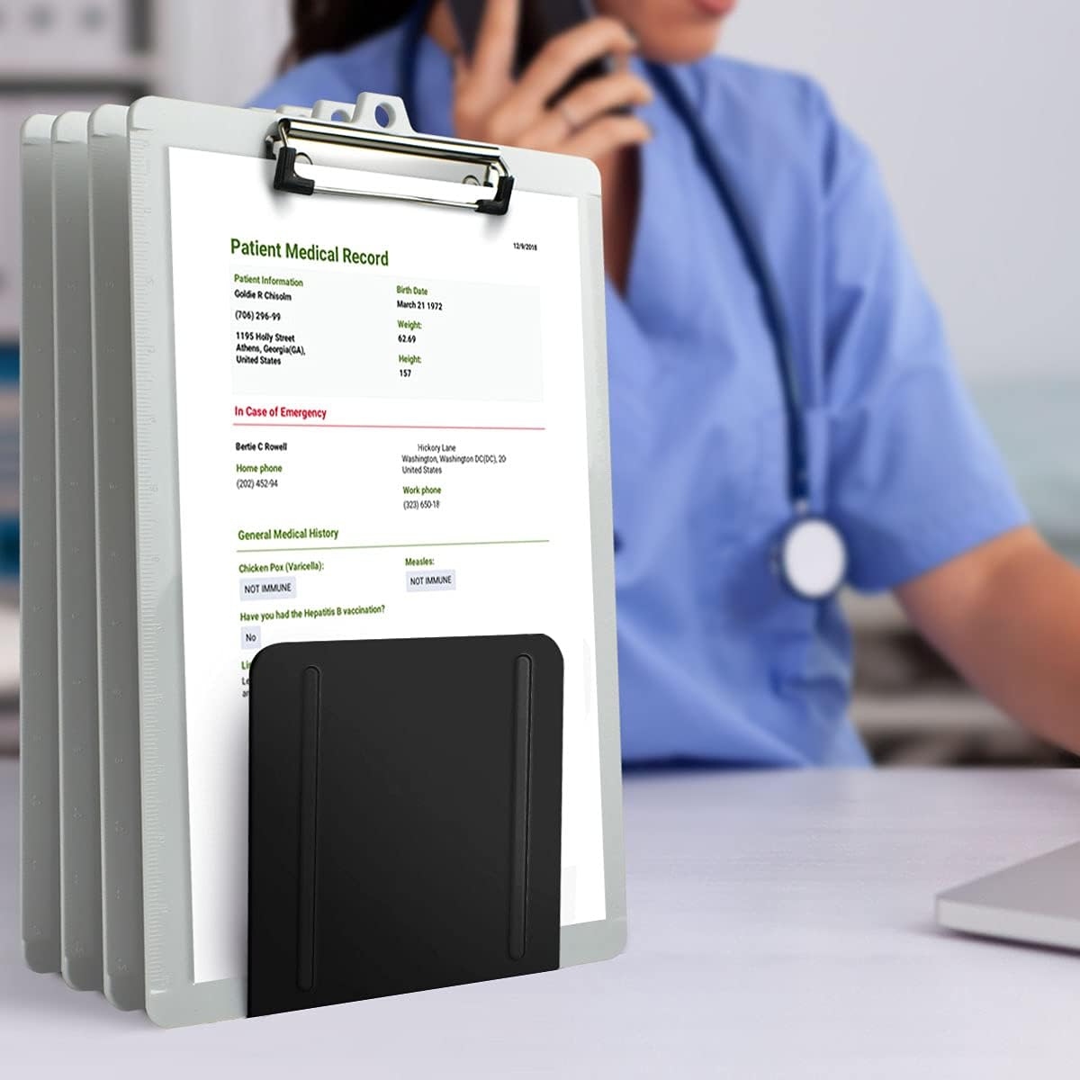 Acrimet Desk Metal File Sorter Organizer 4 Sections (Black Color) : Office Products