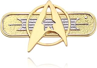 Arriver Star Trek Brooch Star Alloy Plated Starfleet Communicator Cosplay Party Badge Brooch Pin for Fens Jewelry Gift