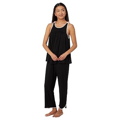Kate Spade New York Black Cropped PJ Set Women