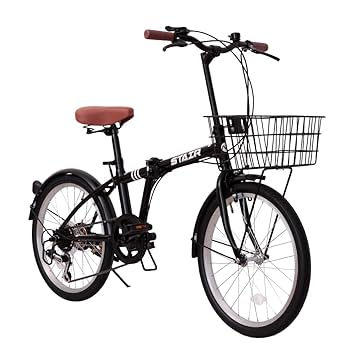 Amazon | 折りたたみ自転車 折り畳み自転車 シマノ6段変速 20
