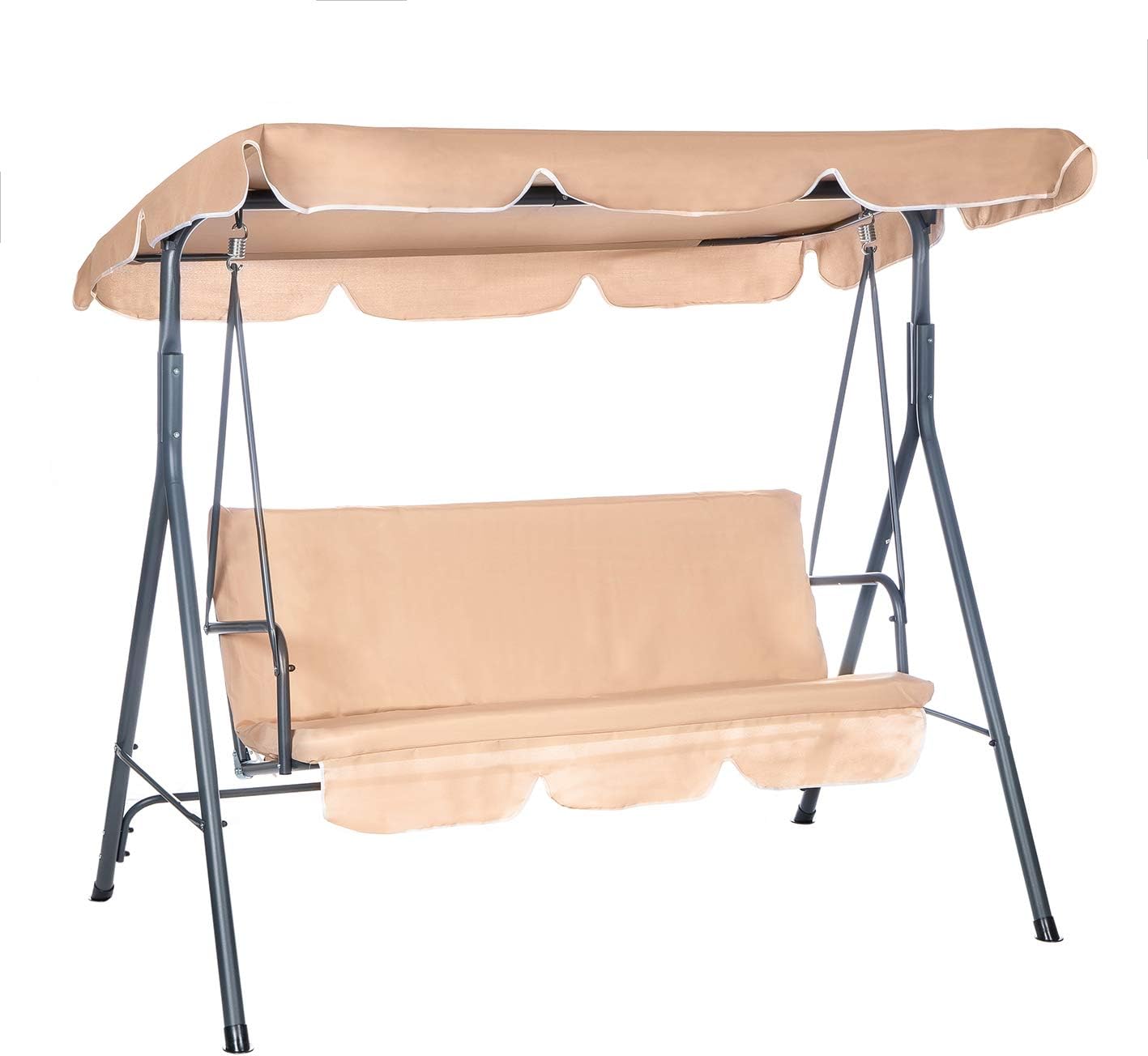 Parasole Universale Per Altalena Hollywood - Tetto Di Ricambio 210x145cm, Verde, Resistente Ai UV - Foto 5