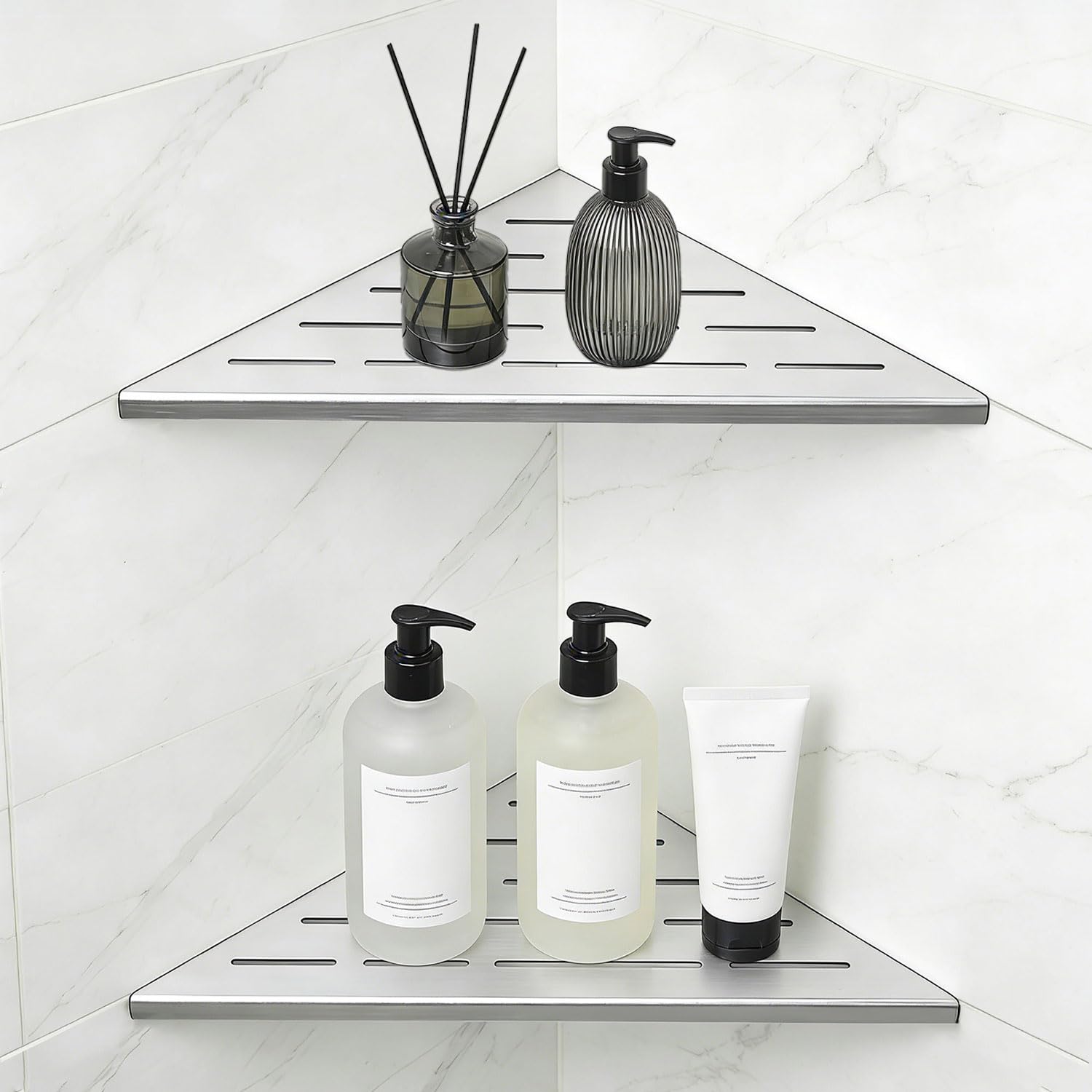 Photo 1 of YAOYAO LAND Corner Shower Shelf, 10", 2 Pack