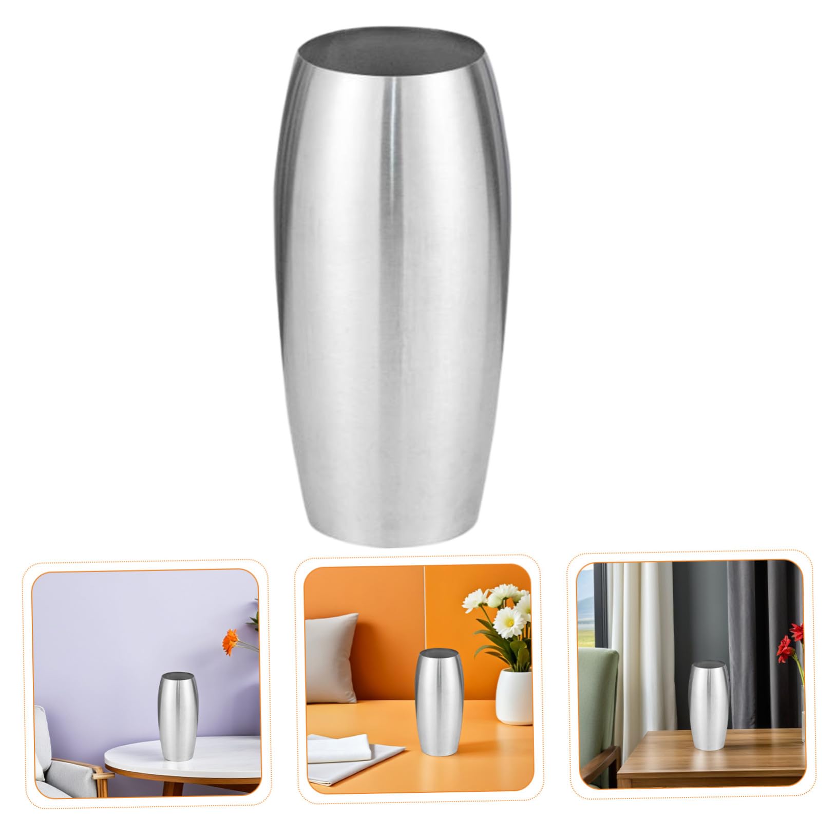 Vaso da Tavolo in Acciaio Inossidabile Moderno per Decorazioni Casa e Matrimoni Portafiori in Metallo per Centrotavola e Allestimenti Floreali per Eventi e Feste Facile da Pulire e