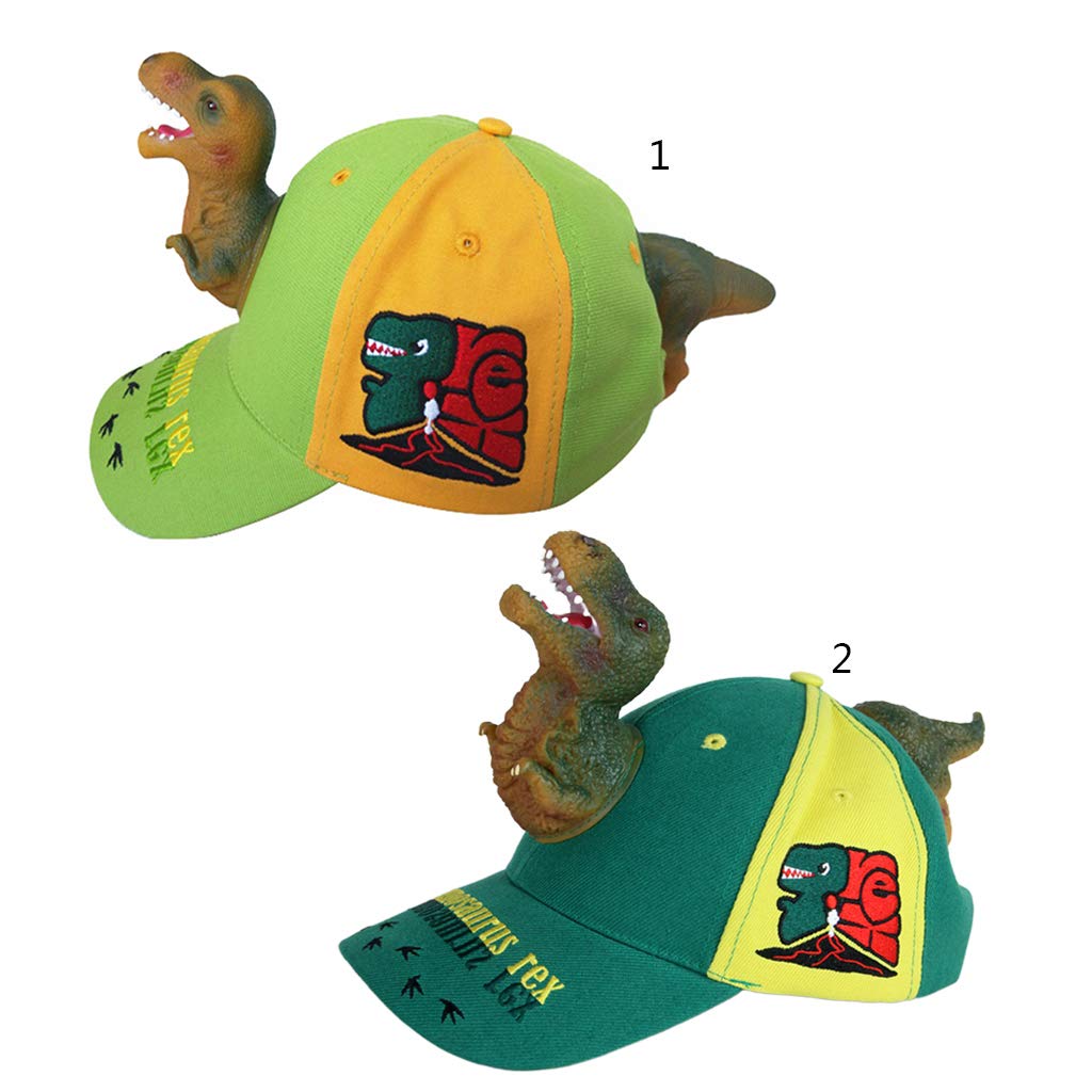 Casquette de baseball 3D pour adultes et enfants - Motif dinosaure féroce