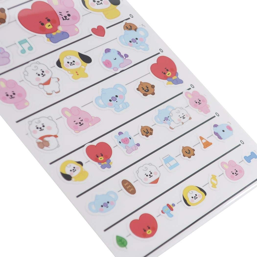 Amazon.co.jp: BT21[4サイズ ステッカー]MIX/シール シート LINE