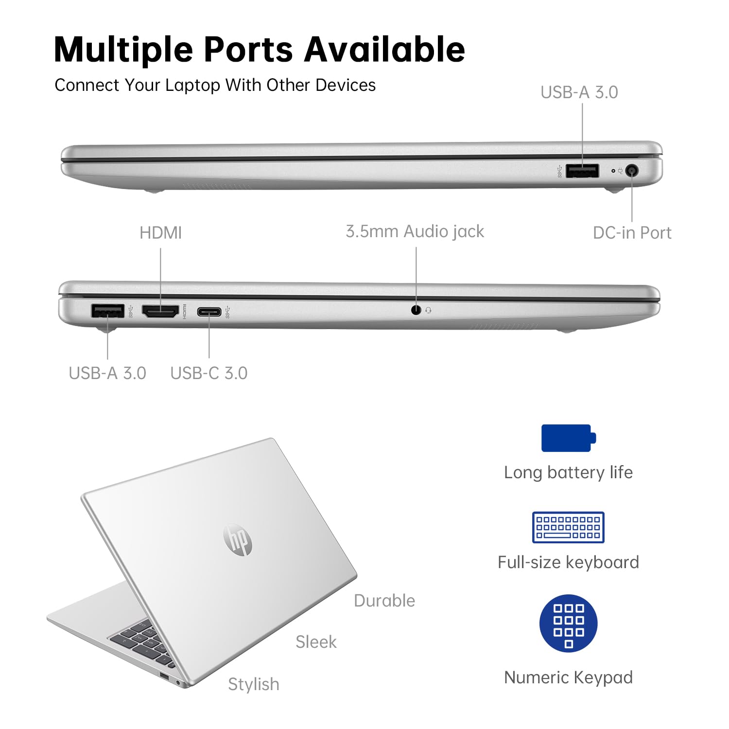 Amazon.com: HP Computadora portátil, portátil con pantalla táctil