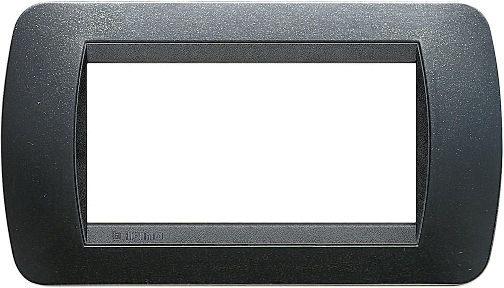 L4804PA Livinglight 4-Module Plate, Dark Steel Color