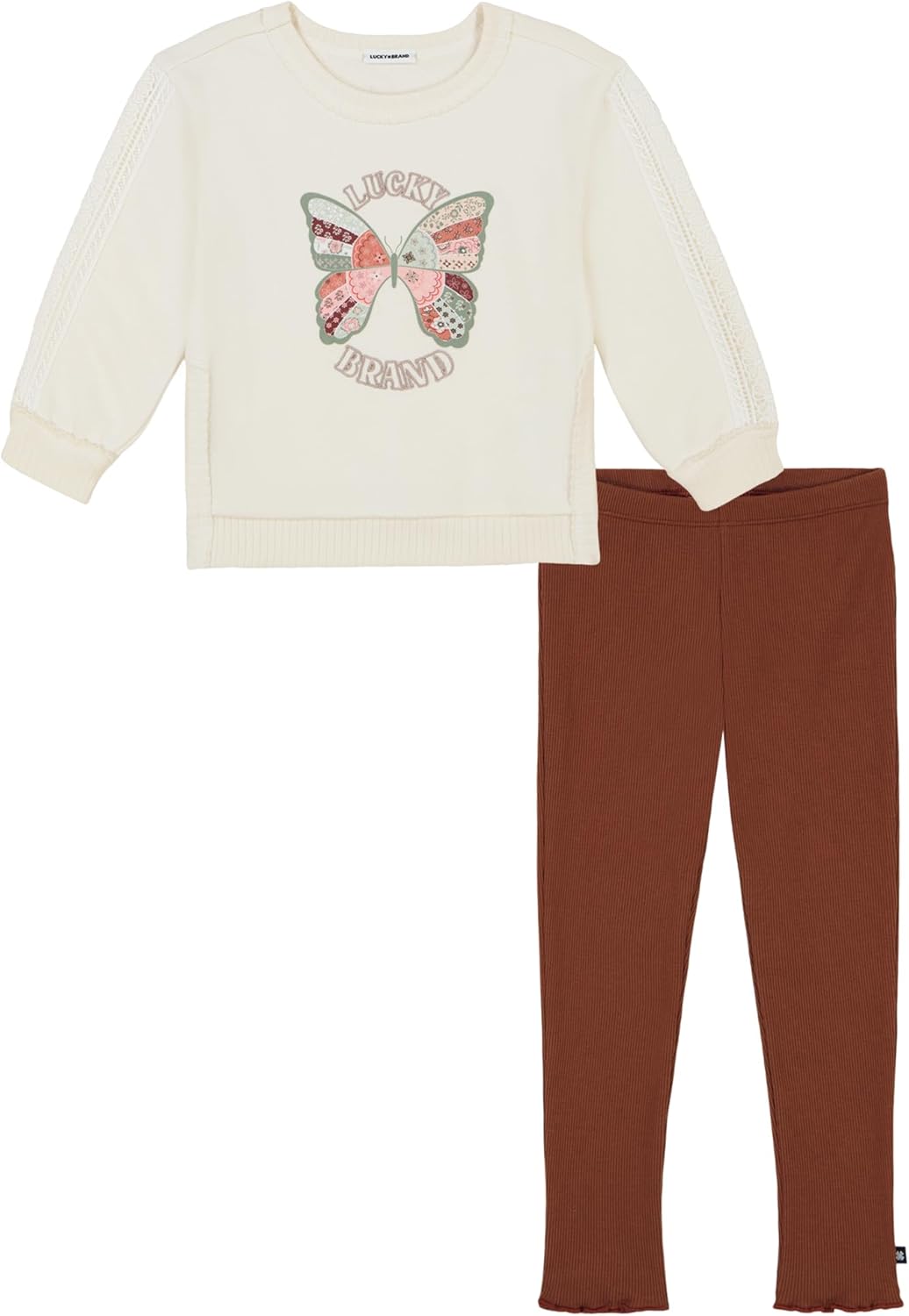 Lucky Brand girls 2pc Legging Set