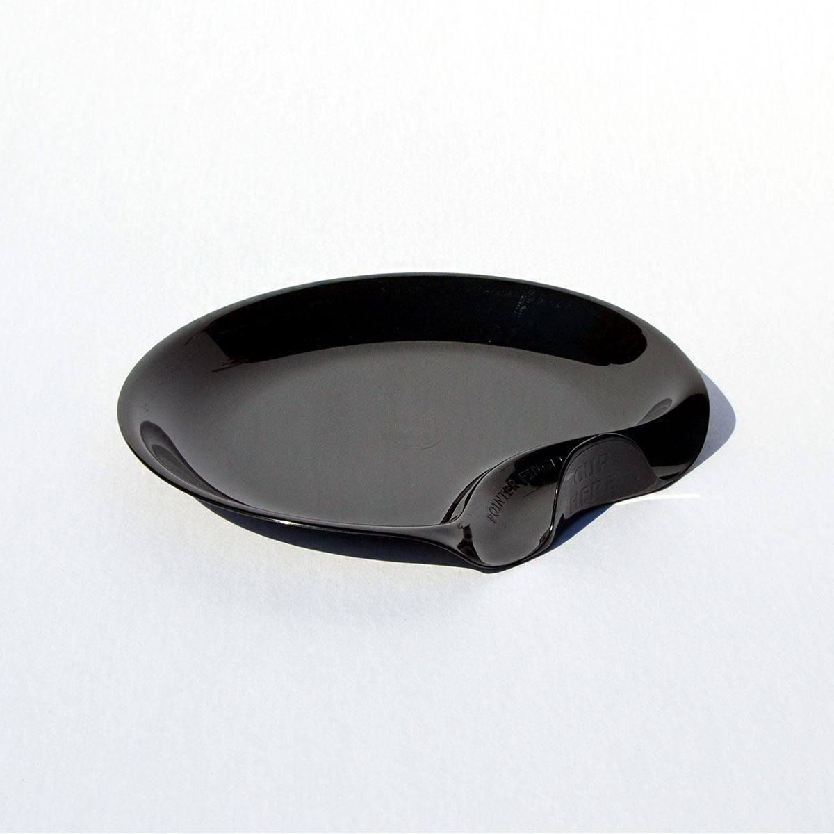 Cocktail Plate - Case (144 Plates) - Single Use Plastic (Black)