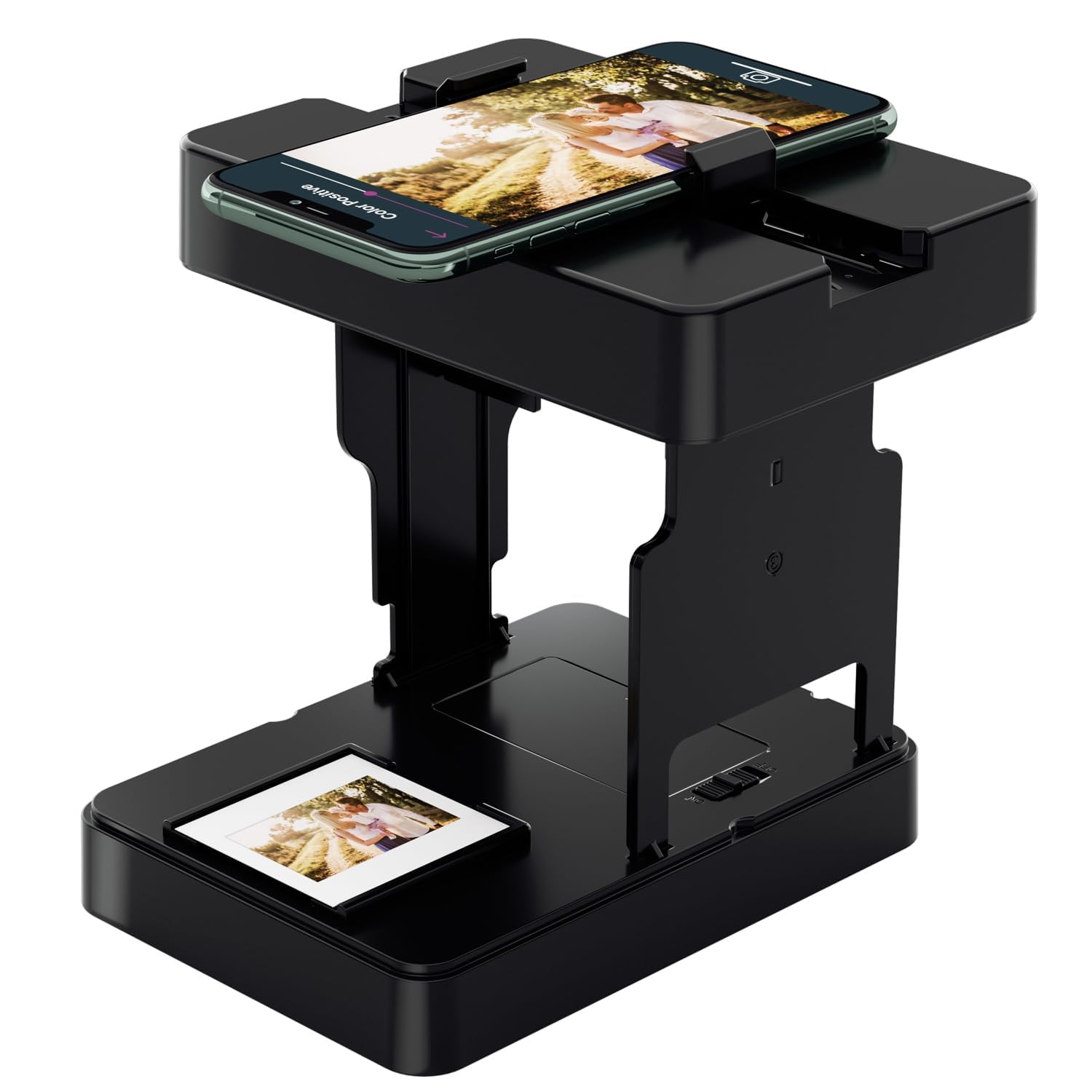 Mobile Film Scanner 35mm, Slide & Negative Scanner Slide Viewer Converts 35mm Slides & Negatives to Digital Photos (2AA Batteries Included) Black