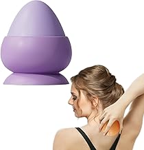 Trigger Point Massage Ball 1 Pcs Silicone Wall Mount Myofascial Release Ball Cone and Cupping 2 in 1 for Back, Neck, Feet, Leg Deep Tissue Self Massage Tool (Purple)