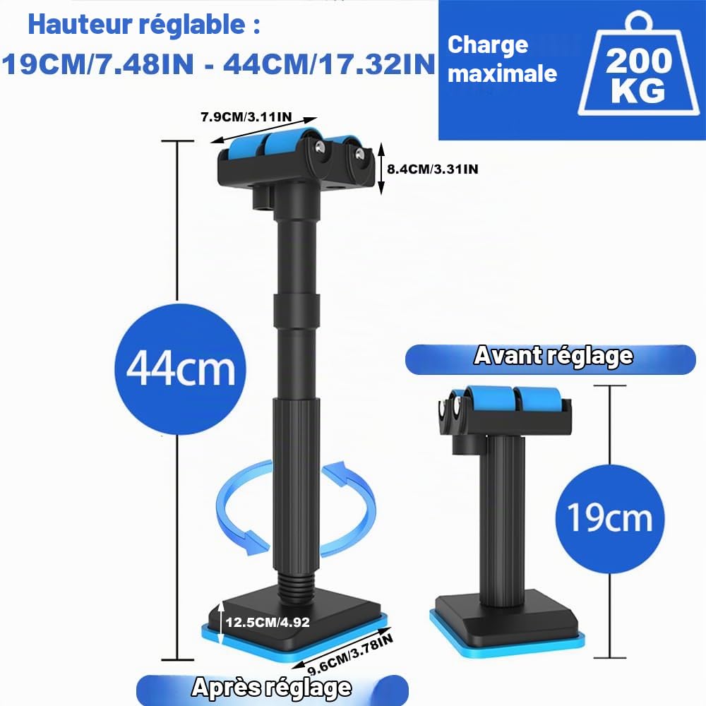 2Pcs Support Réglable pour Meuble