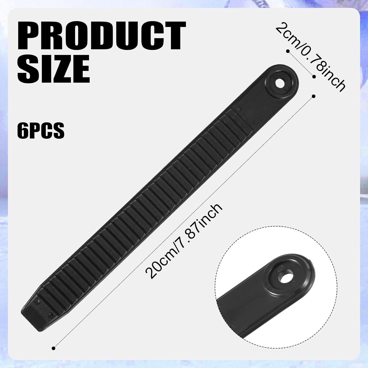 6pcs Snowboard Ankle Ladder Strap Binding, Highly Elastic Strap-in Snowboard Binding Straps Replacement Highly Elastic Strap-in Snowboard Binding Ladder