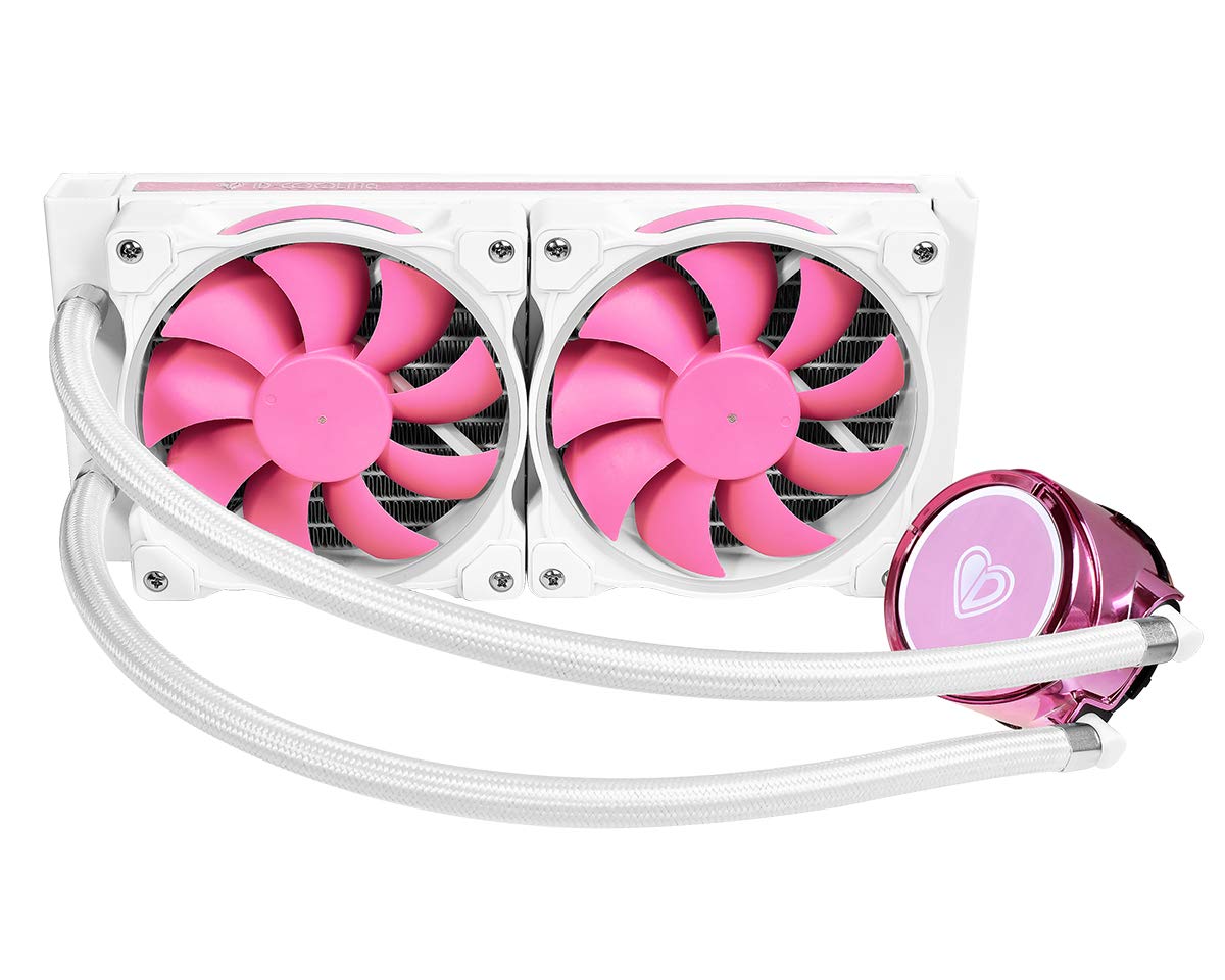 IDCOOLIN PINK FLOW 240mm AIO 簡易水冷 FANｘ9 Amazon | ID-COOLING PINKFLOW 240 CPU Water Cooler 5V Addressable