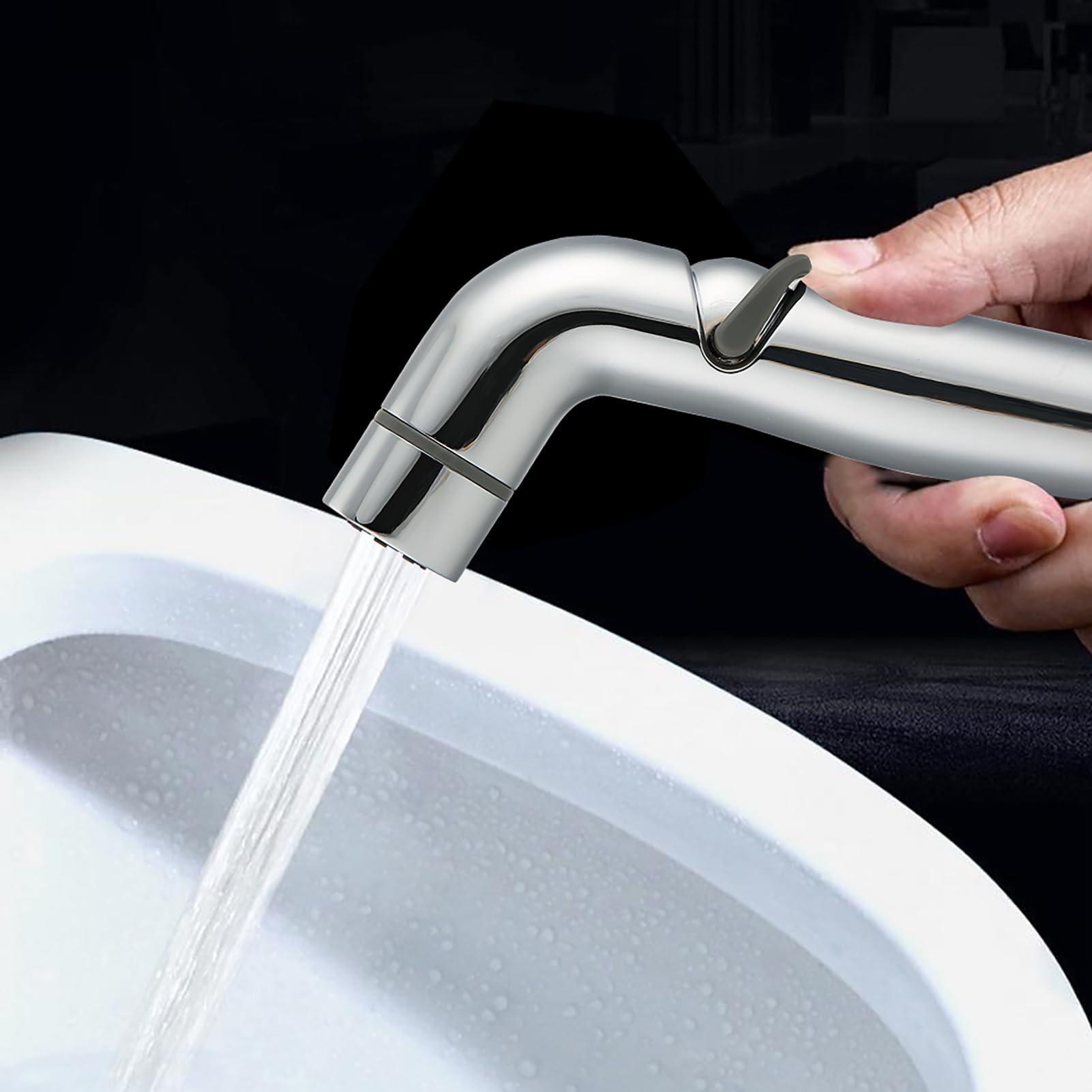 Bidet słuchawka prysznicowa, regulowana słuchawka prysznicowa z tworzywa ABS, ręczna głowica natryskowa, do prysznica, łazienki, toalety