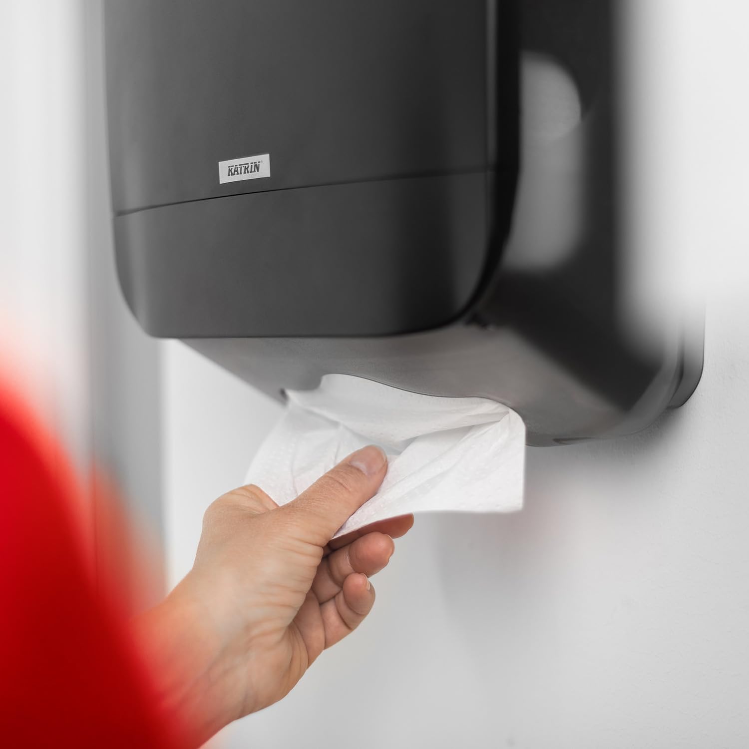 Katrin Dispenser di asciugamani piegati M nero 77434