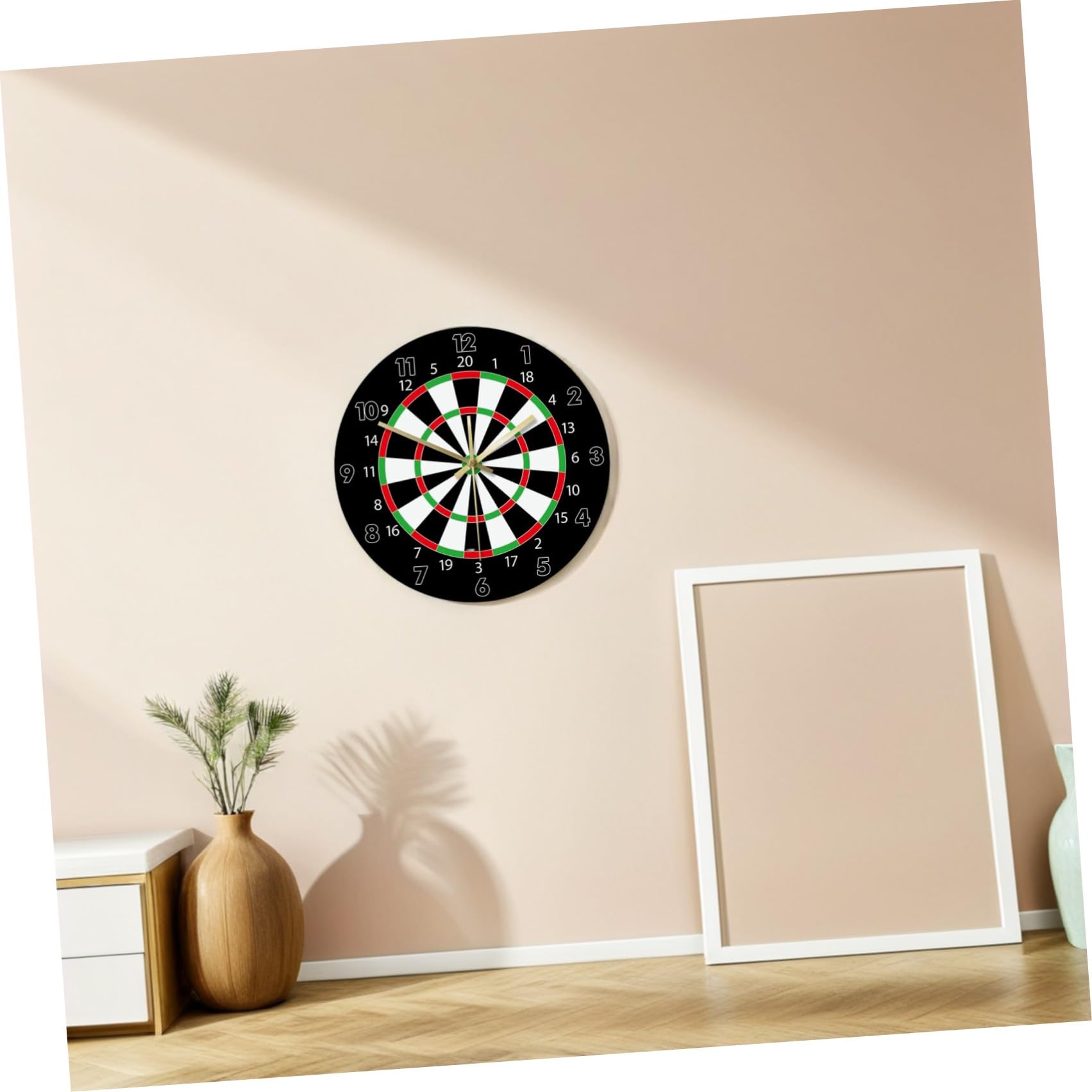 Orologio da Muro Moderno Motivo Freccette in Acrilico Nero, Design Leggero e Creativo per Decorazione Murale in Casa