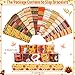 JUNEBRUSHS Thanksgiving Slap Bracelets, 56 Pcs Thanksgiving Gifts for Kids Autumn Maple Leaf Turkey Pumpkin Snap Bracelets Wristbands for Fall Party Favors Decorations Student Classroom Prizes