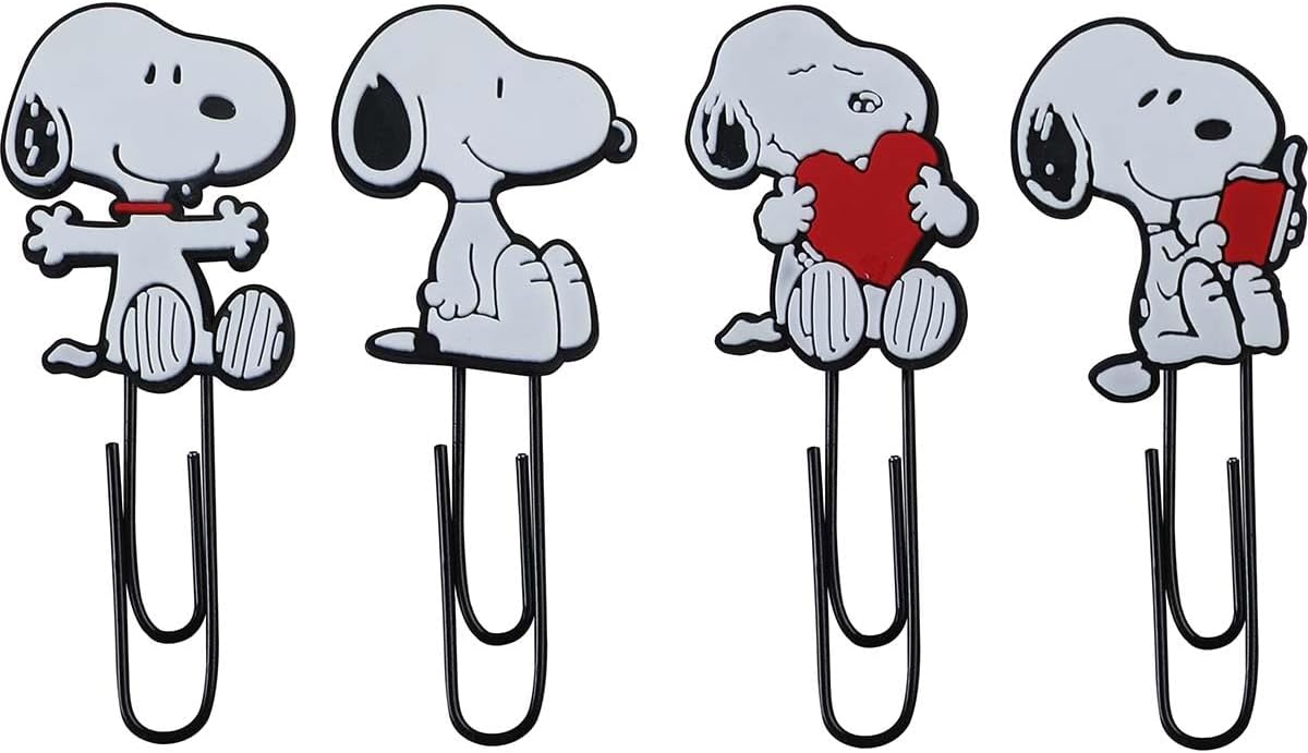 Tilibra - Clips Decorado Snoopy 50mm 4 Unidades