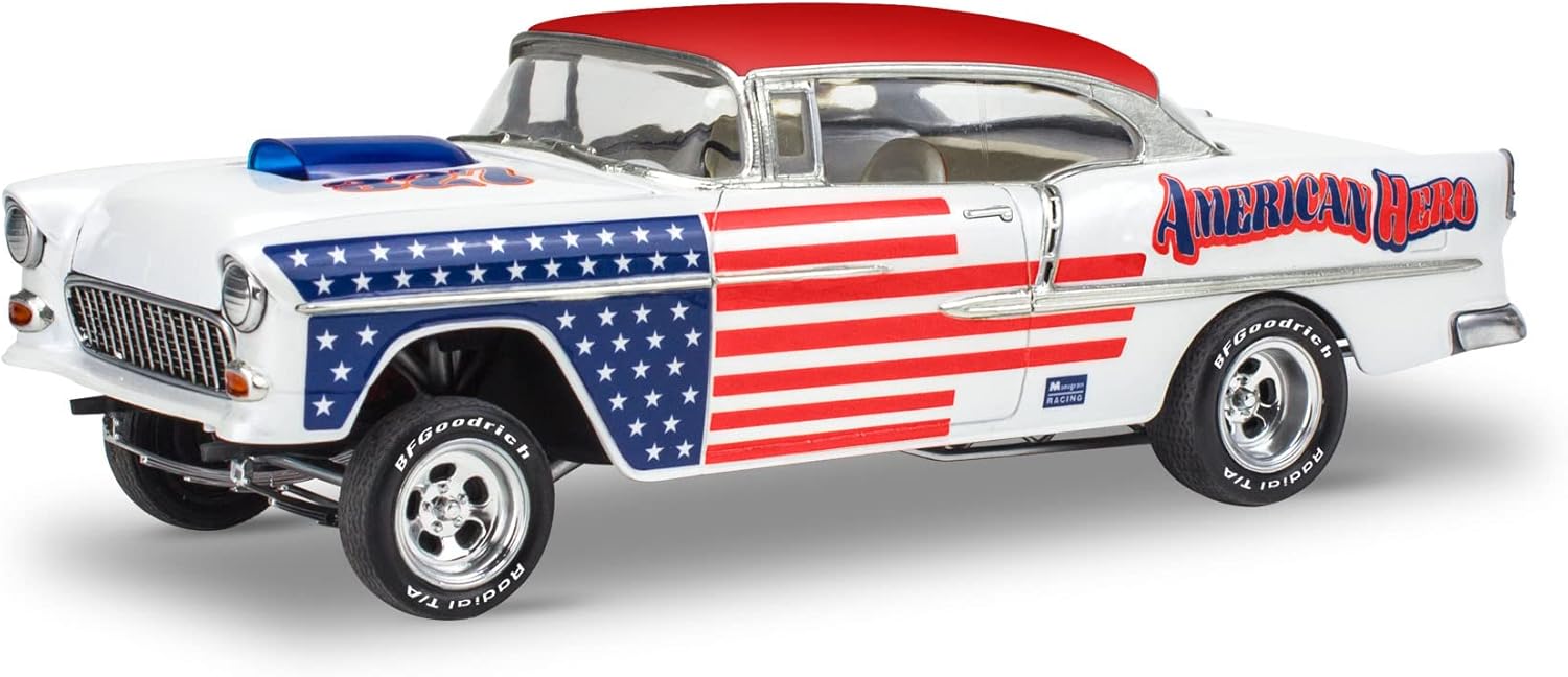 Revell 14519 1955 Chevrolet Bel Air Street Machine 2N1 1:24 Scale 92-Piece Skill Level 4 Model Car Building Kit