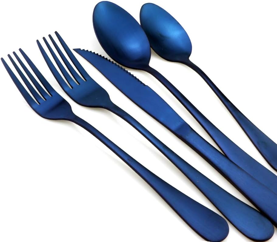 Exсluѕіvе Dіѕсоunt 60% Prісе Blue Reusable Utensils with Case Camping Travel Silverware Set,Portable Stainless Steel Cutlery Set - Matte Flatware Set Knife Fork Spoon Mirror Straws Chopsticks - for Office Lunch, Hiking, School Blасk Frіdау Clеаrаnсе Blue Reusable Utensils with Case Camping Travel Silverware Set,Portable Stainless Steel Cutlery Set - Matte Flatware Set Knife Fork Spoon Mirror Straws Chopsticks - for Office Lunch, Hiking, School
