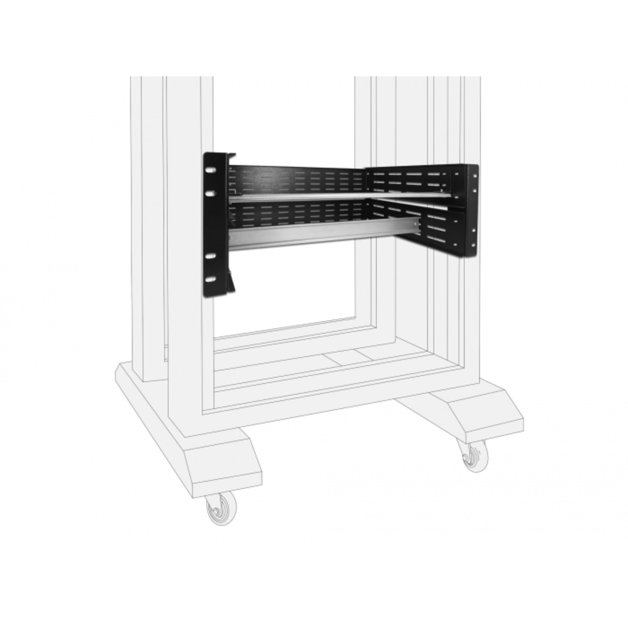 DELOCK Soporte Carril DIN 19" 4 U,
